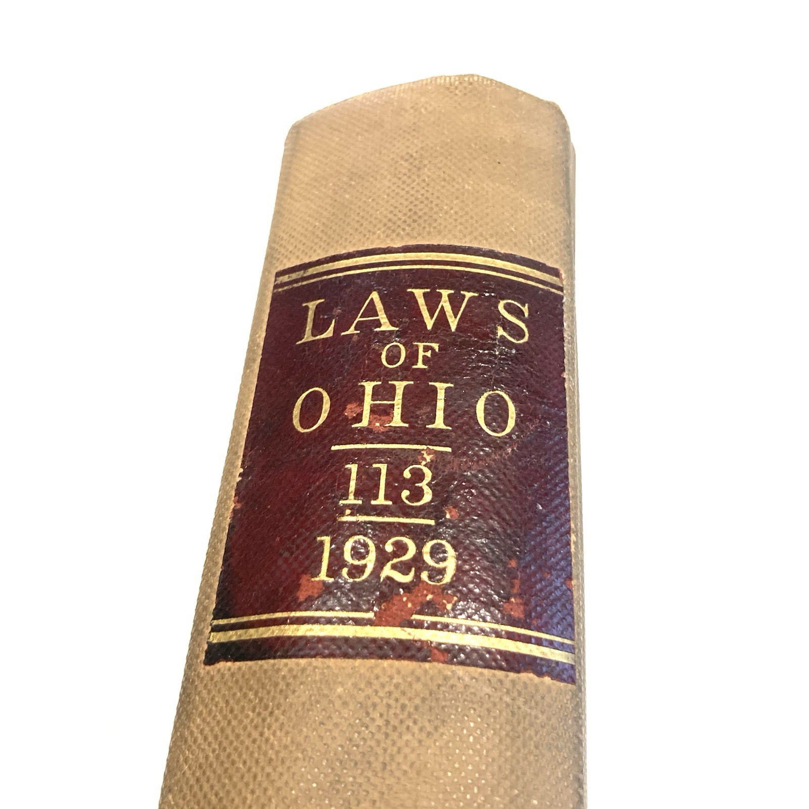 Laws Of Ohio 1929 | 113 | Vintage State Legislative Acts Politics Law Columbus