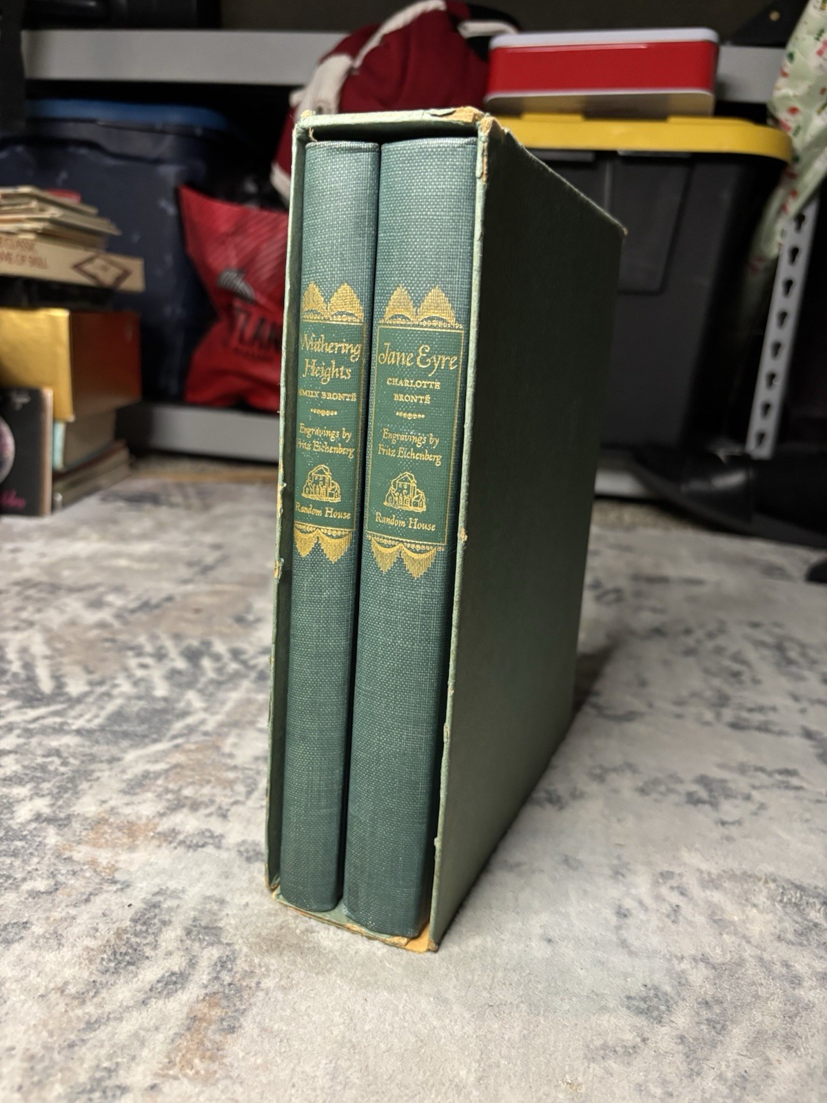 Wuthering Heights & Jane Eyre Box Set by Emily & Charlotte Bronte 1943 Illus