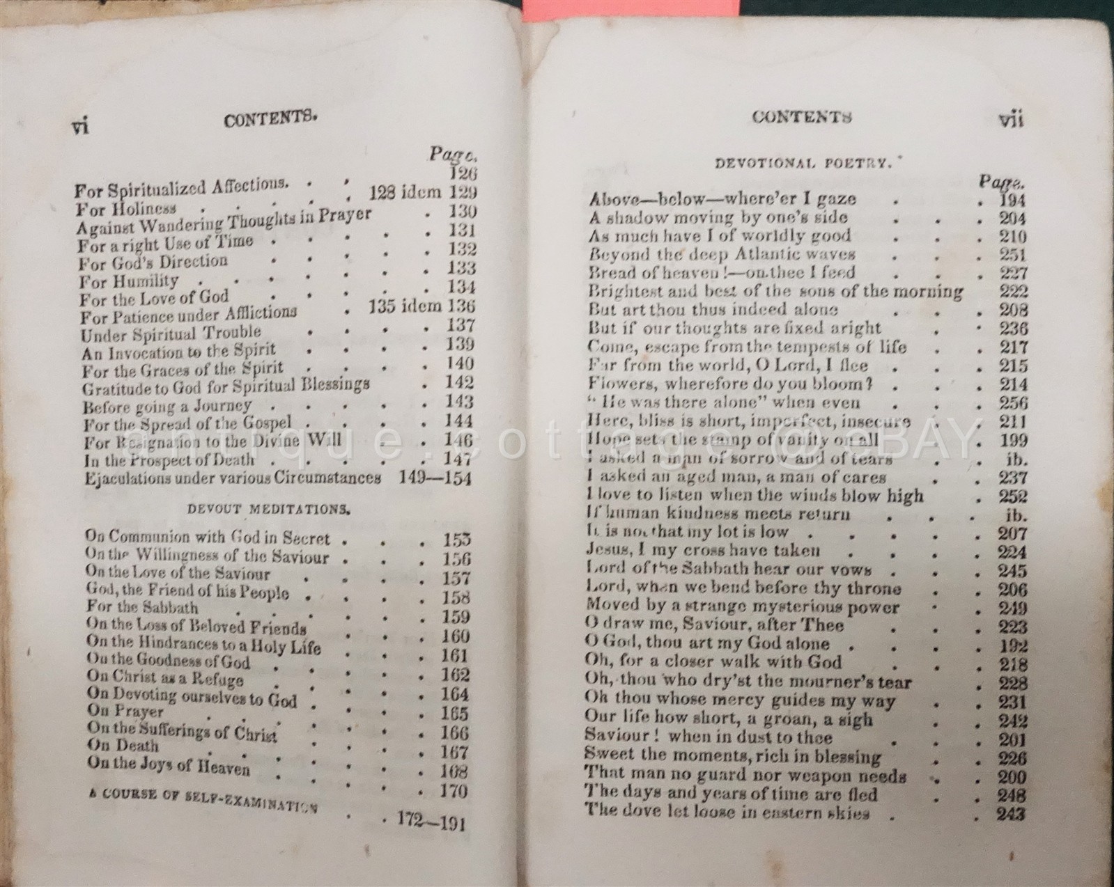 1841 antique PRIVATE DEVOTION hannah more PRAYER MEDITATION bible religion