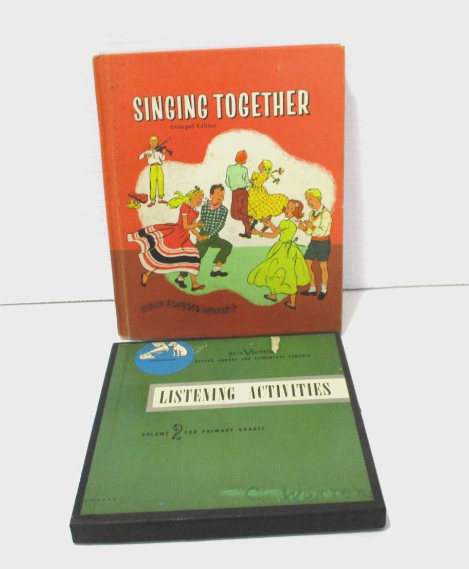 Vintage Classroom Music Songbook Singing Together 1959 & RCA Record Library