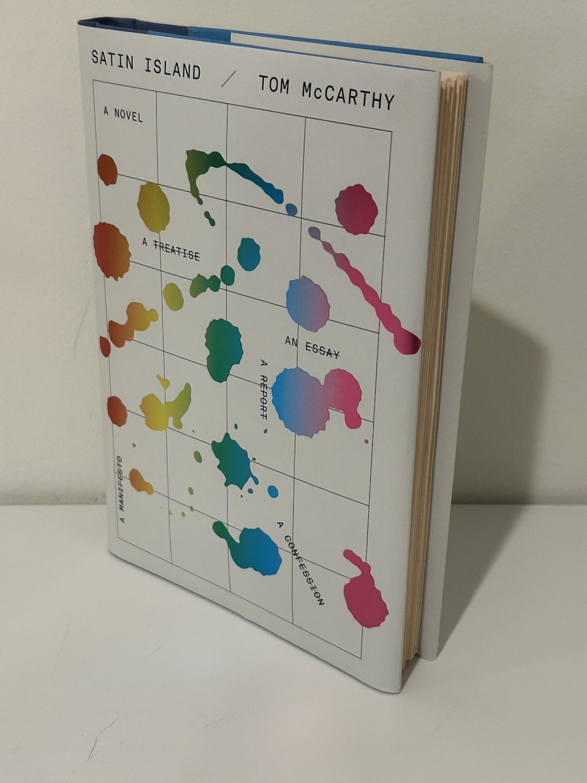 TOM MCCARTHY / SATIN ISLAND / FIRST EDITION 2ND PRINTING HCDJ / VG+