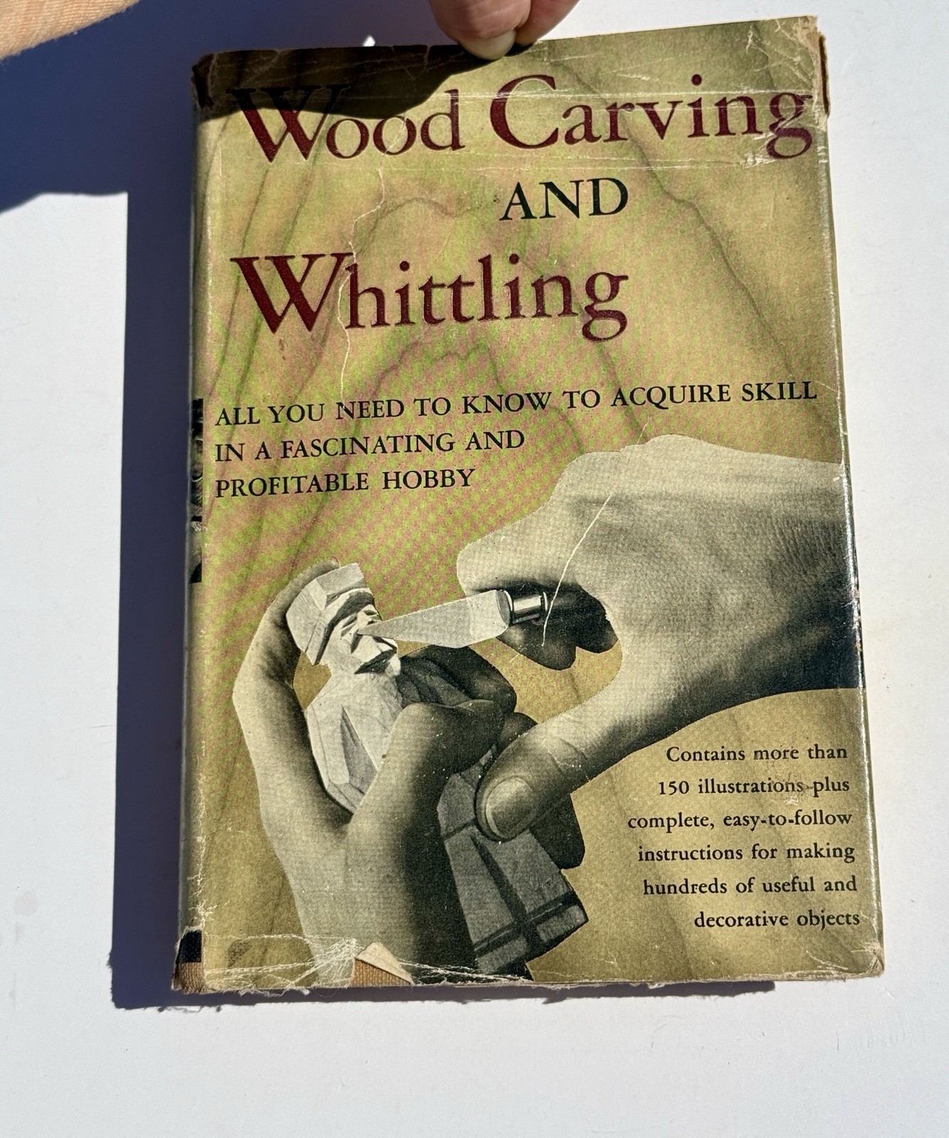 1936 Vintage Woodworking Guide “Wood Carving and Whittling” Illustrated