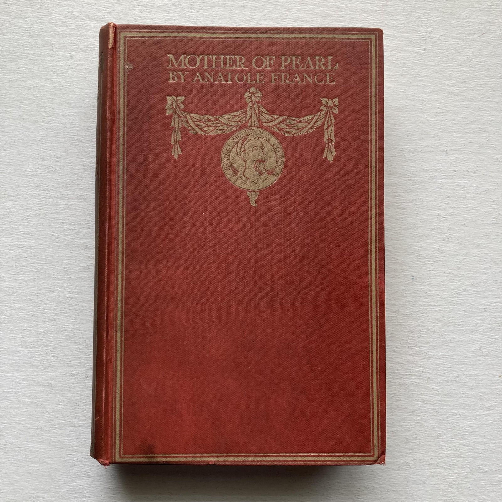 Vintage Mother of Pearl Anatole France 1917 Art Nouveau Decorative Hardcover