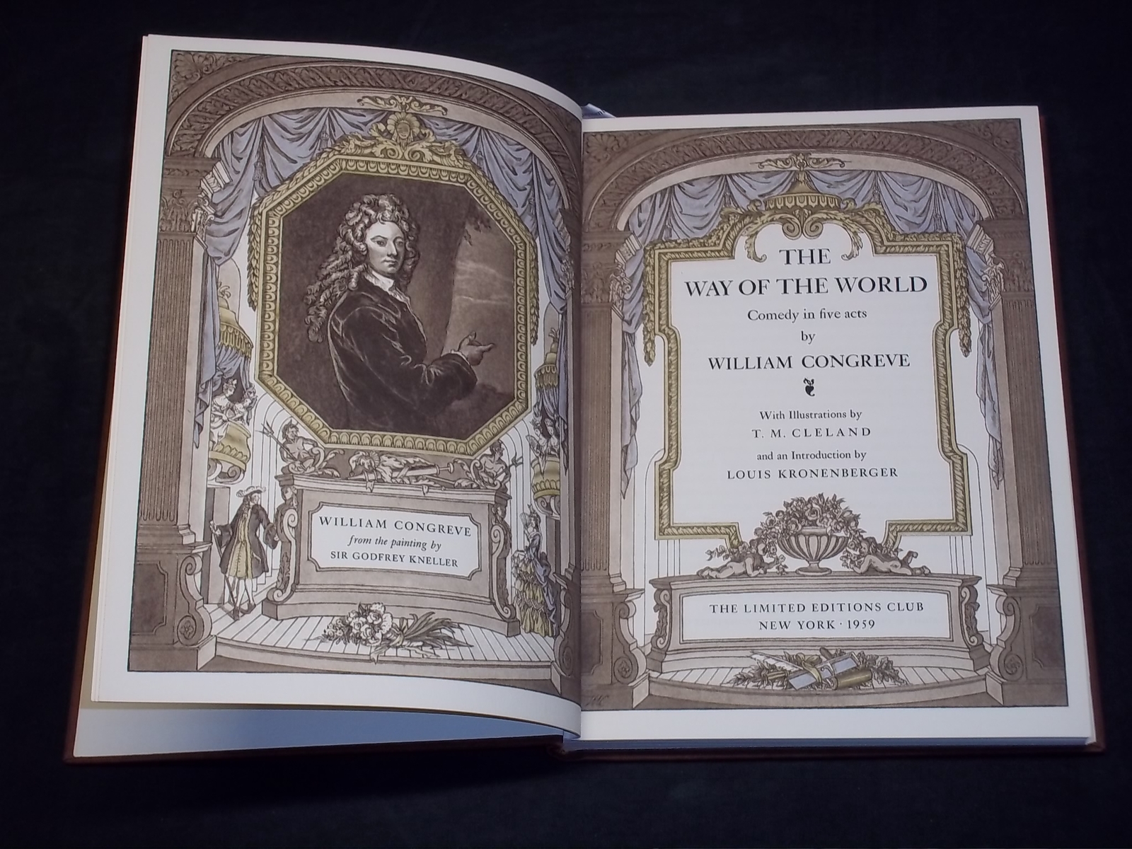 1959 THE WAY OF THE WORLD BOOK BY CONGREVE – SIGNED LIMITED EDITION – KD 2757S