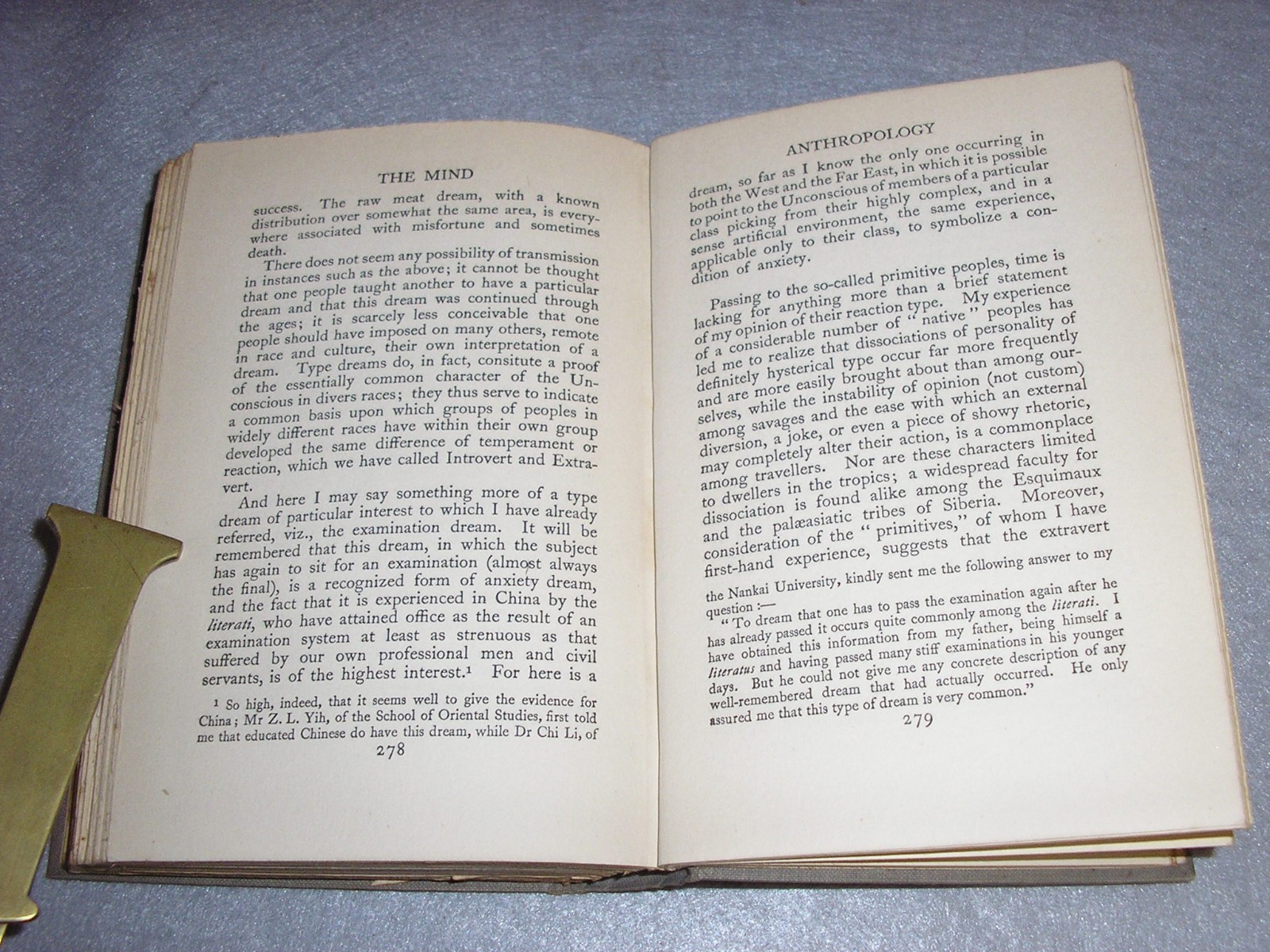 Amtique Psychology Science Book The Mind Psychotherapy Physics Biology 1927