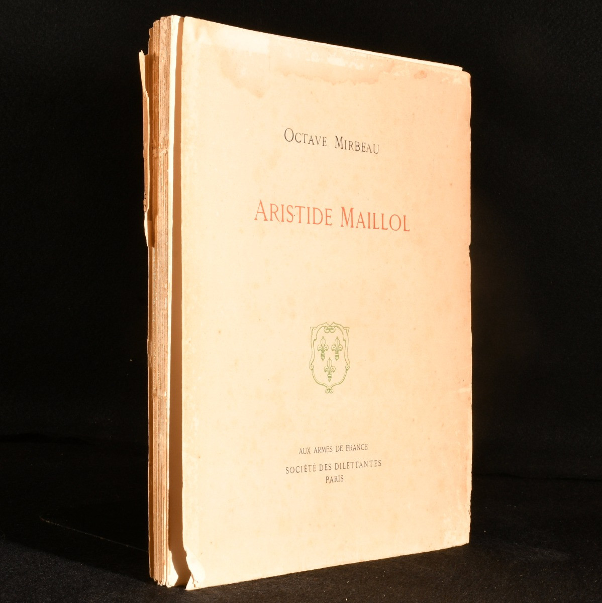 1921 Aristide Maillol by Octave Mirbeau Limited Edition French Language