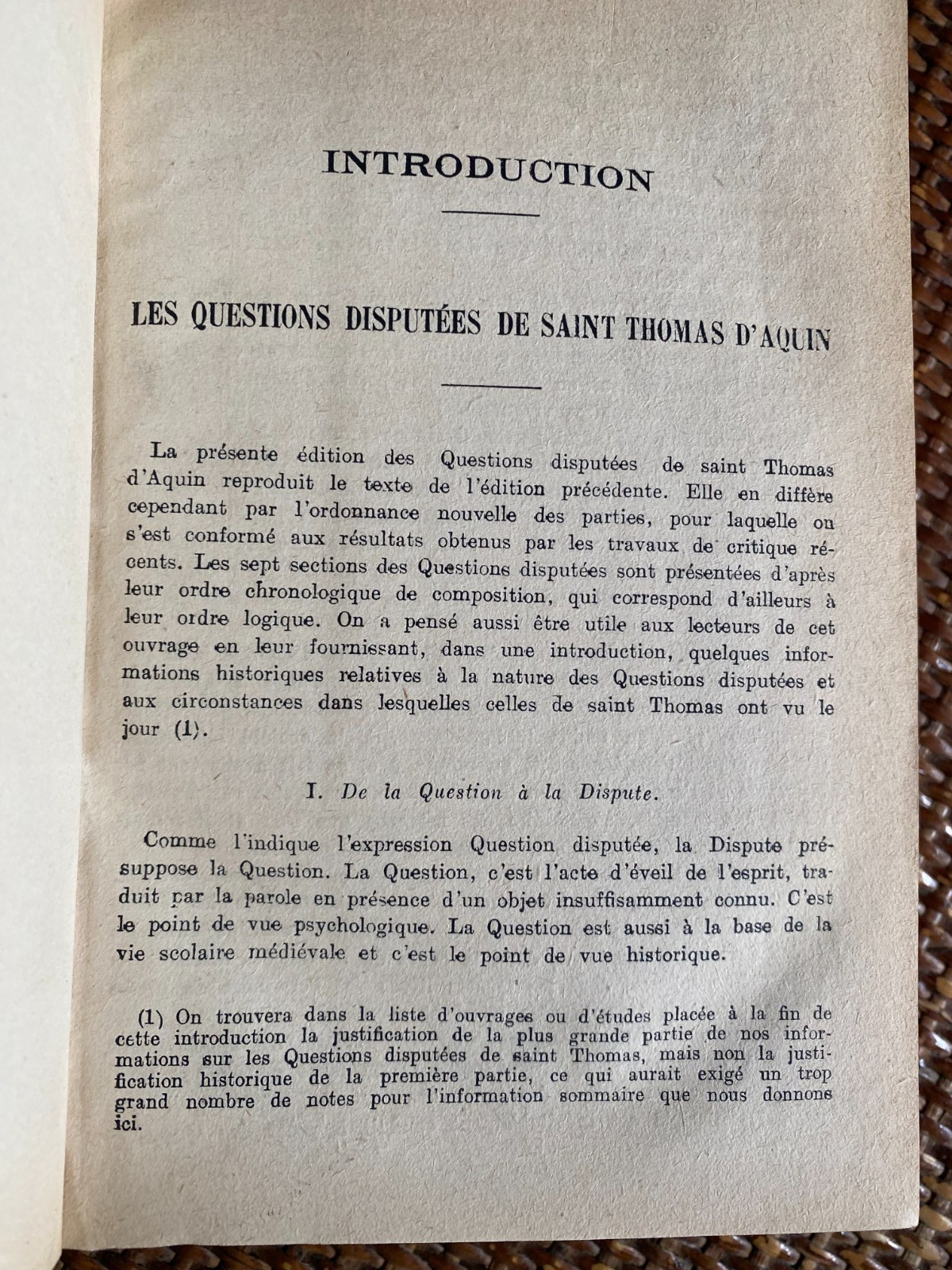 1925 St. Thomas Aquinas: “Quaestiones Disputatae” Latin Catholic Theology Paris