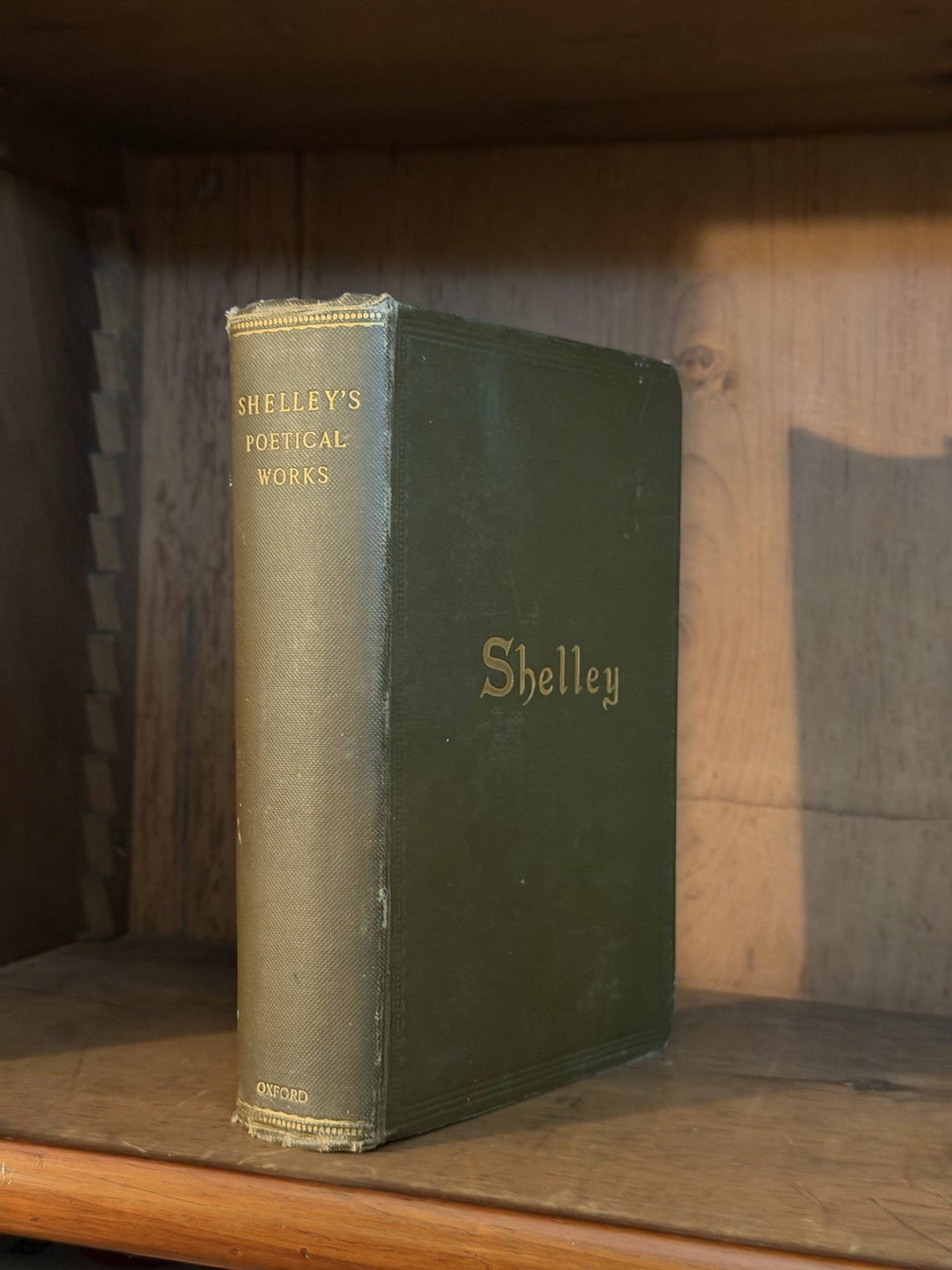 1905 Shelley Poetical Works Percy Bysshe Shelley Oxford Edition Henry Frowde OUP