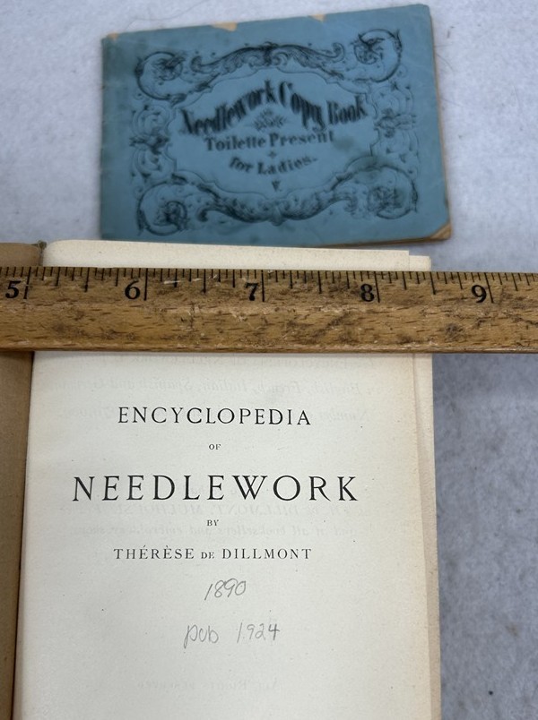 antique needlework Encyclopedia book by Th.De Dillmont original 1890/pub 1924