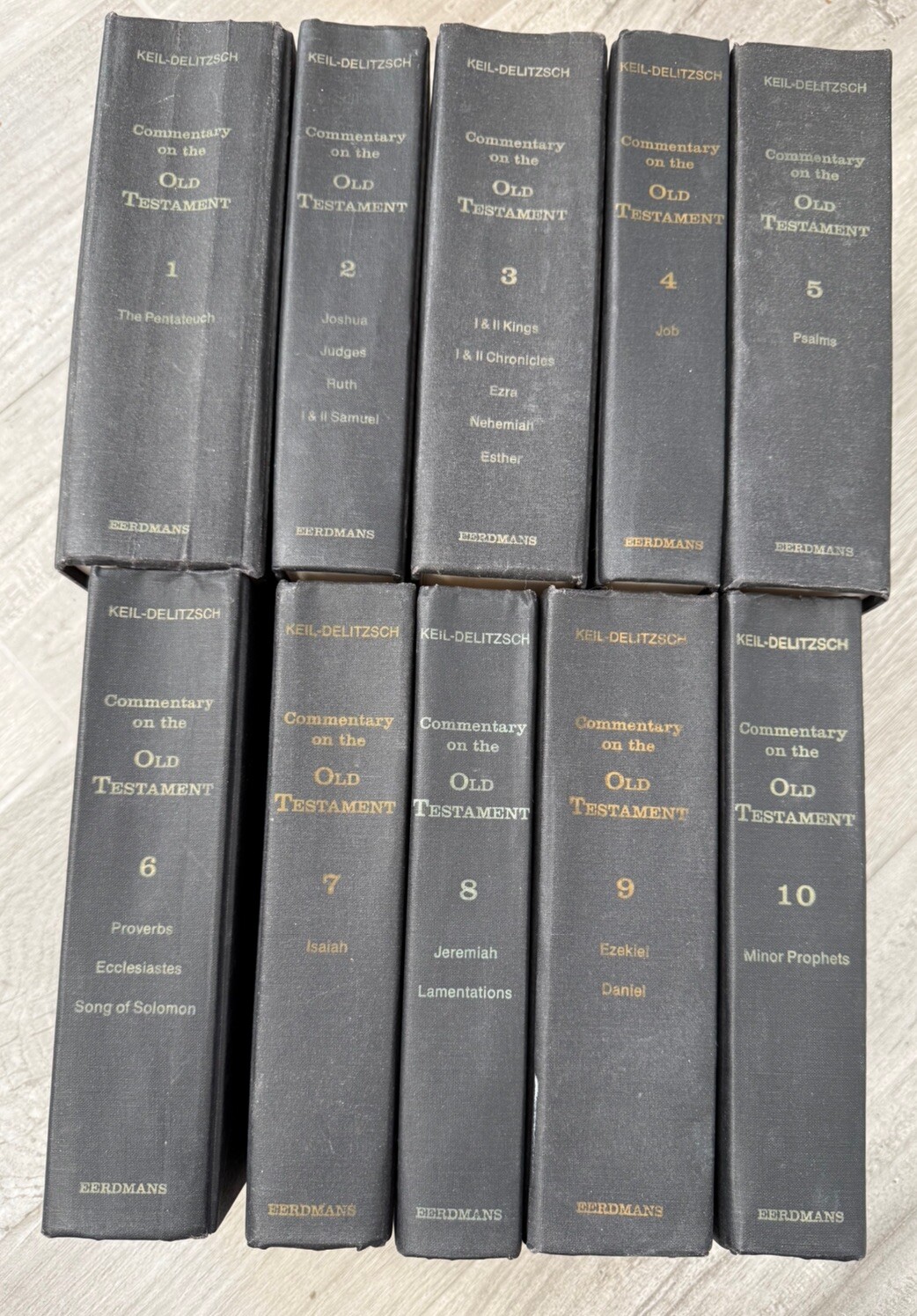 ?? COMPLETE Commentary On The Old Testament By Keil-Delitzch 10 Vol. Eerdmans