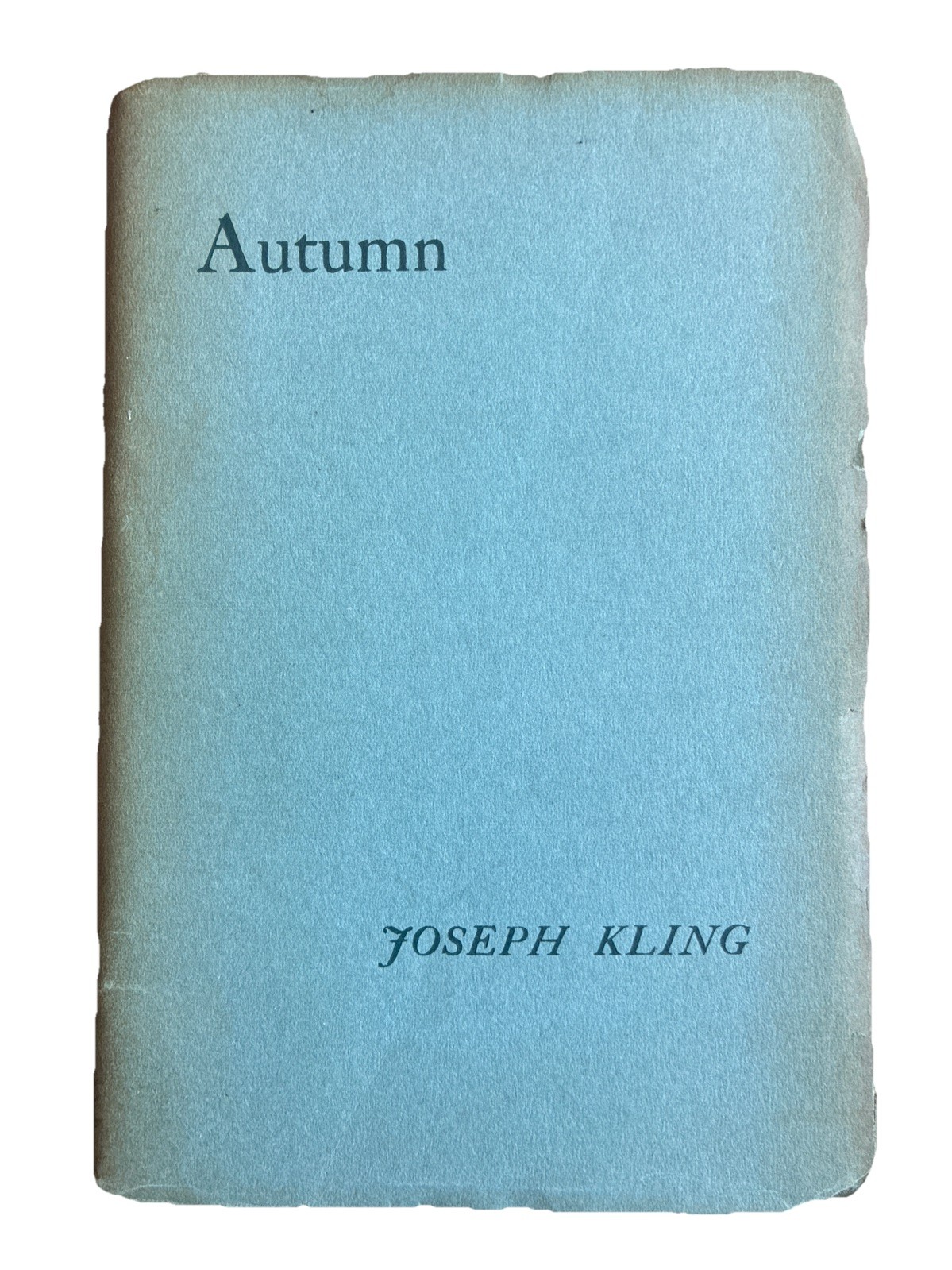 Autumn 1948 Joseph Kling 4th Printing Limited to 500 Copies Greenwich Village