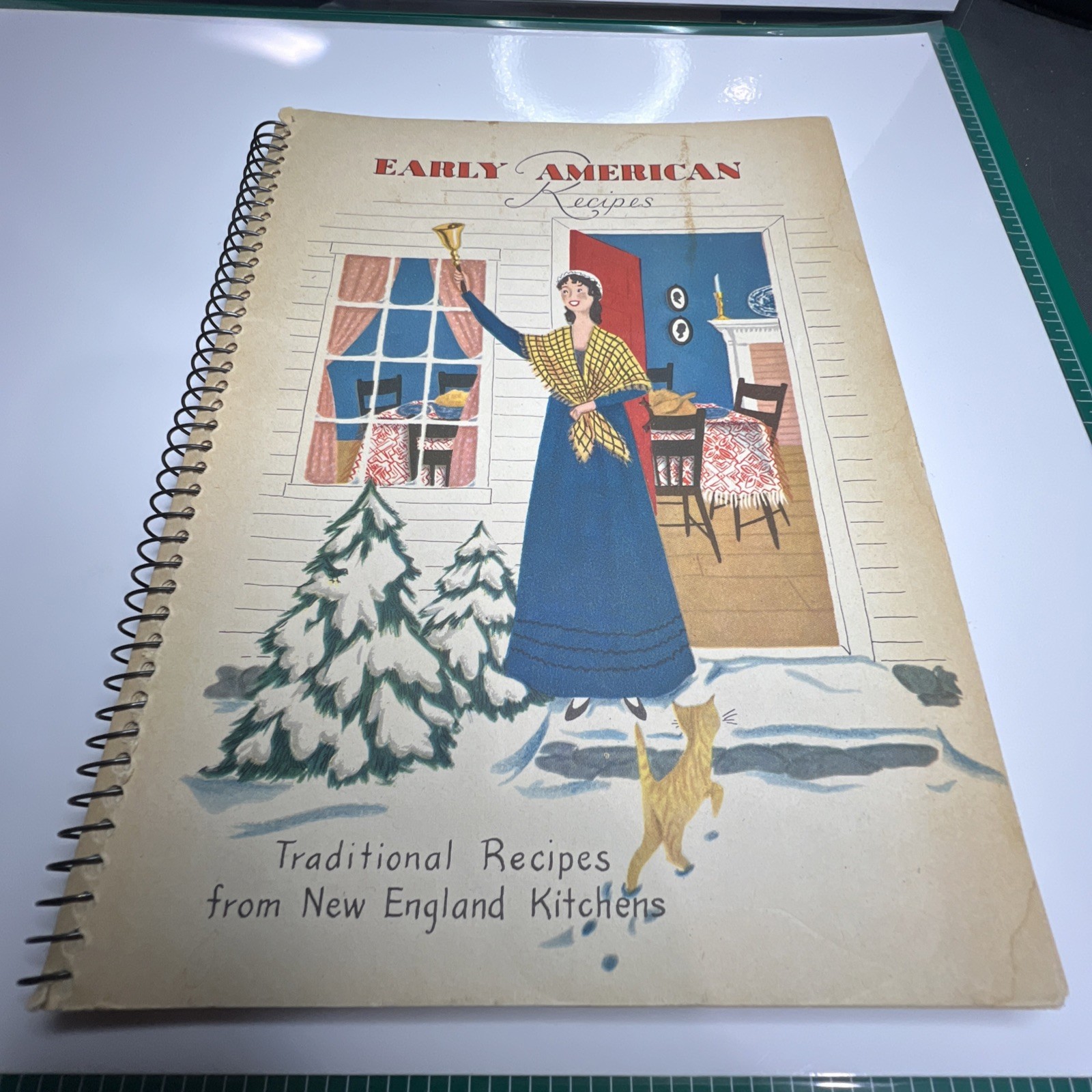 VINTAGE EARLY AMERICAN RECIPES COOKBOOK NEW ENGLAND KITCHENS 1953 HELOISE FROST