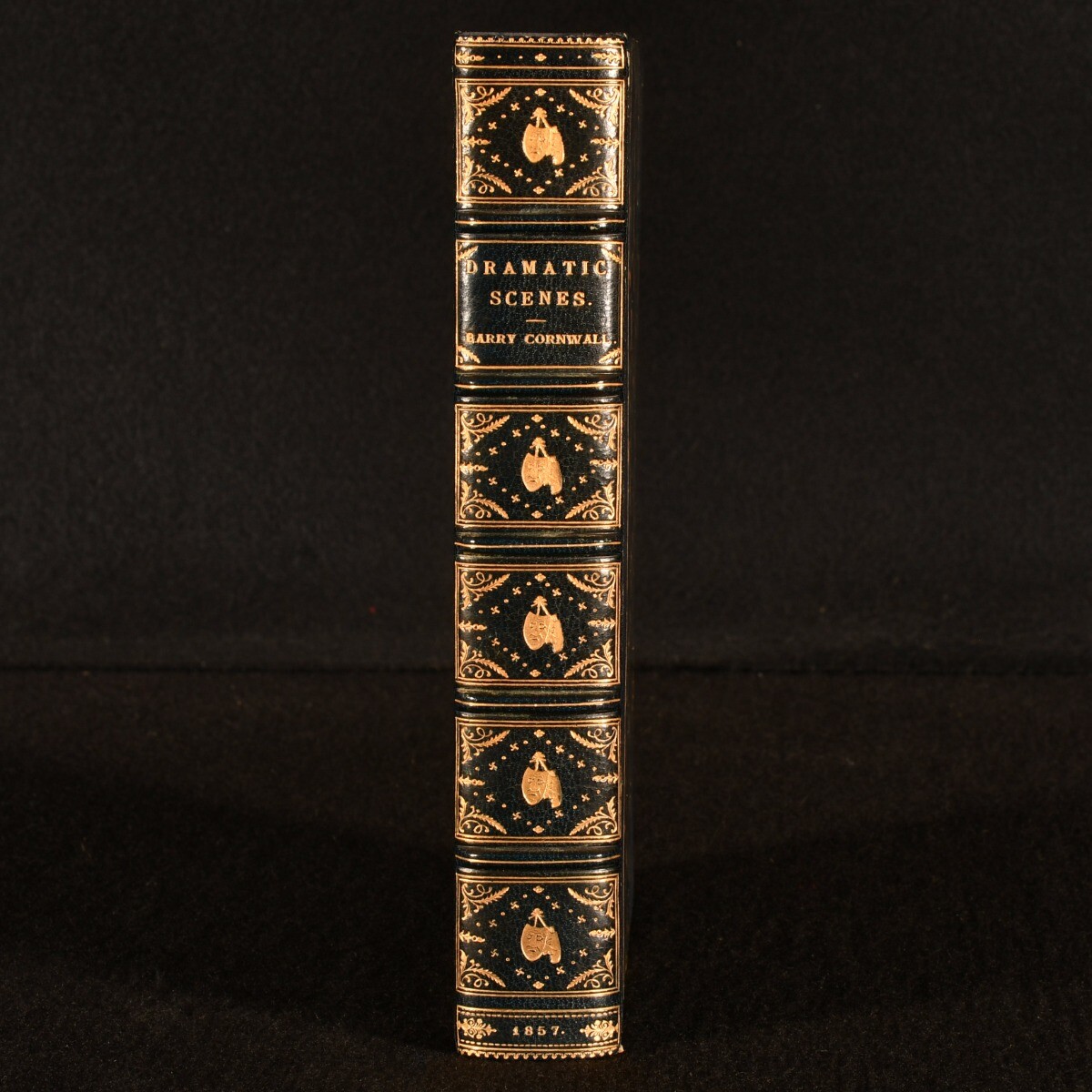 1857 Dramatic Scenes Barry Cornwall Bryan Procter Half Morocco Illustrated Br…