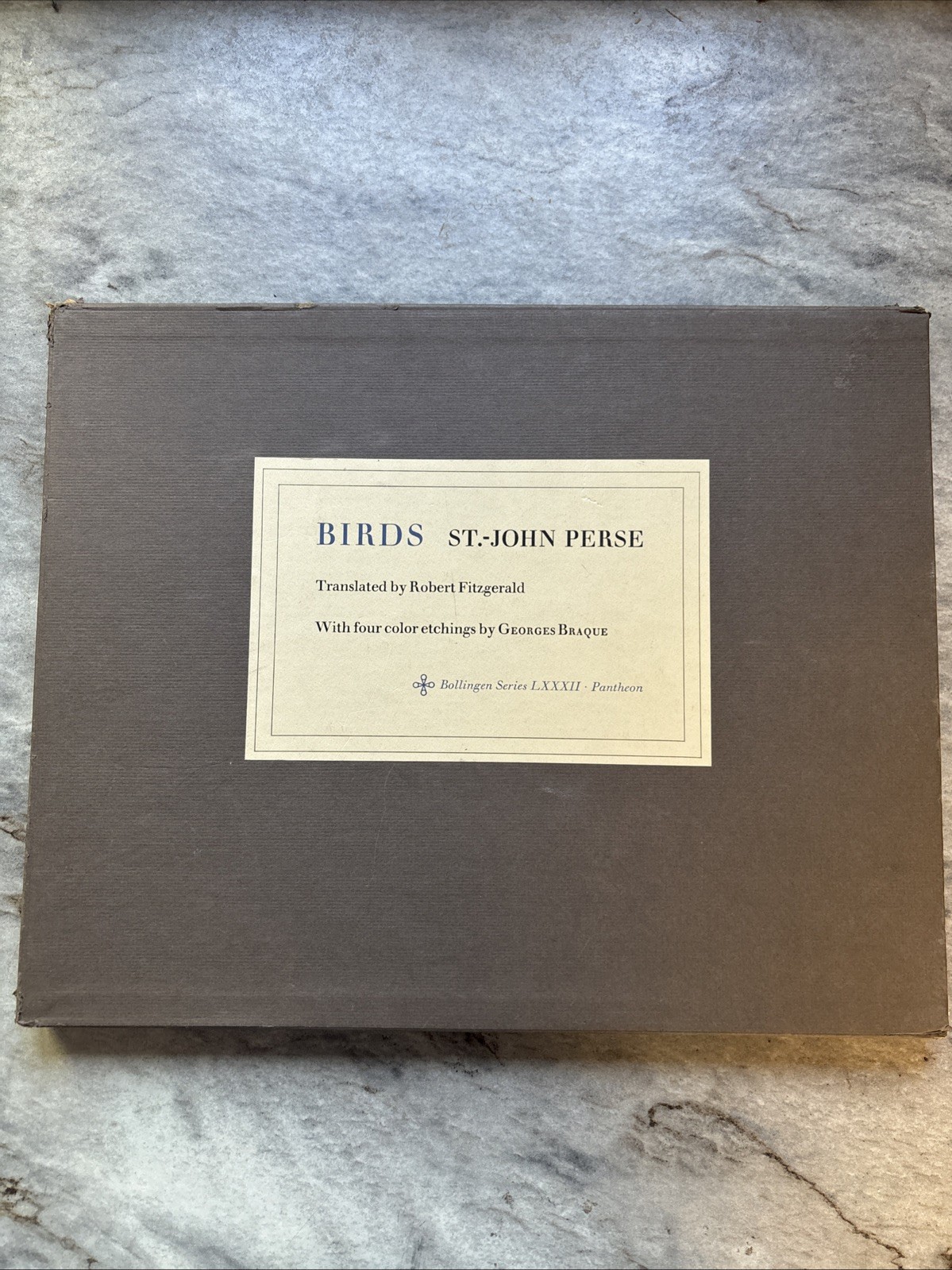BIRDS | G. BRAQUE | ST. JOHN PERSE | 1st ED | DJ |1966 | HC | PANTHEON |