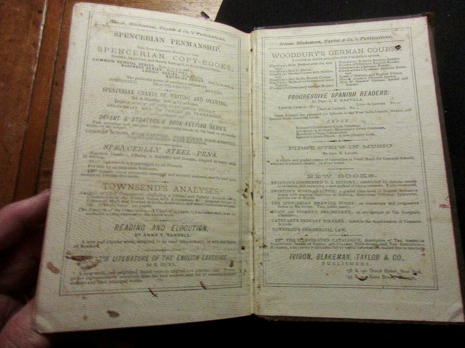 1874 Wells Natural Philosophy Schools Academies & Private Students Text Book