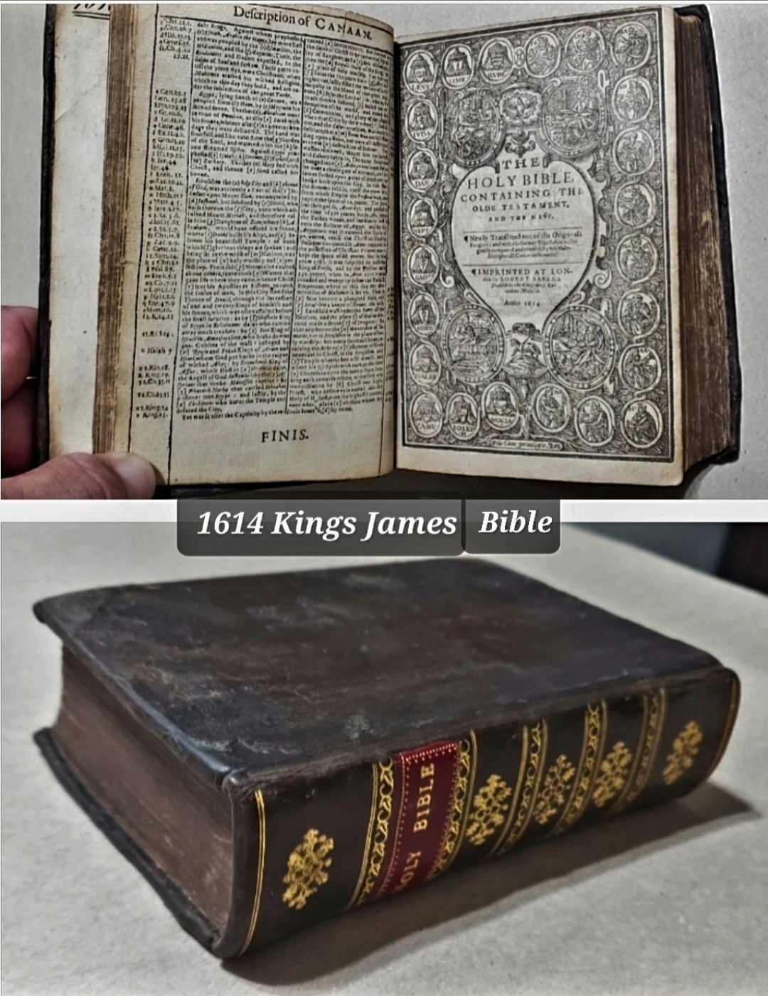 1614 kings James Bible (Complete and Professionally restored)