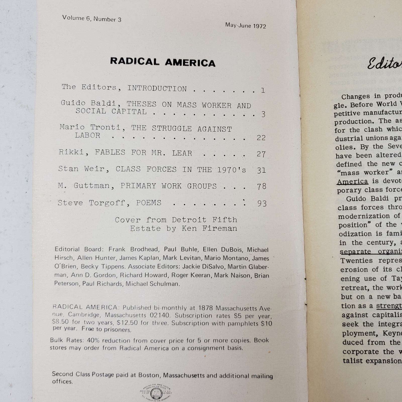 Lot of 22 Vintage RADICAL AMERICA Journals Leftist Labor History Trade Unions