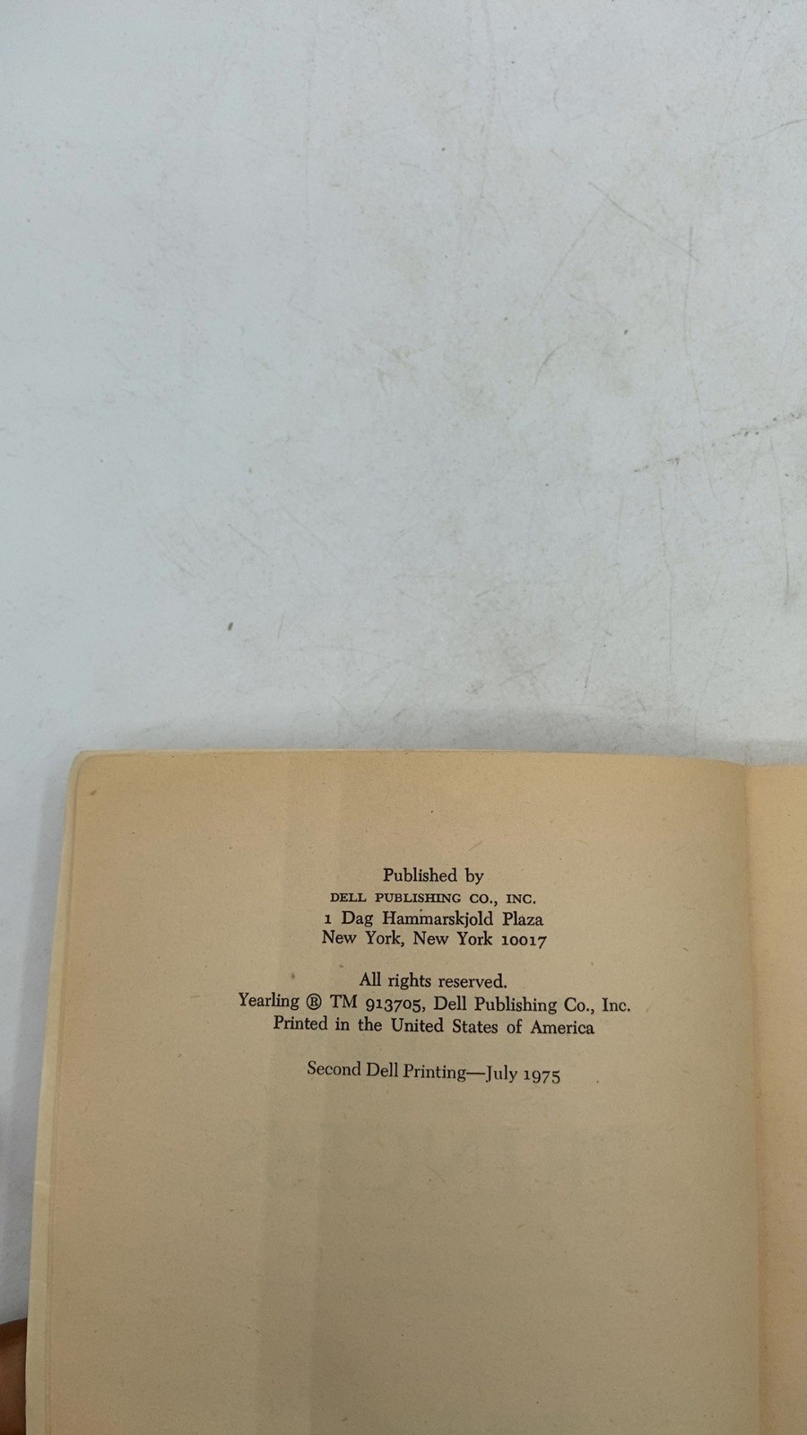 A Little Princess Frances Hodgson Burnett Paperback Second Dell Printing 1975