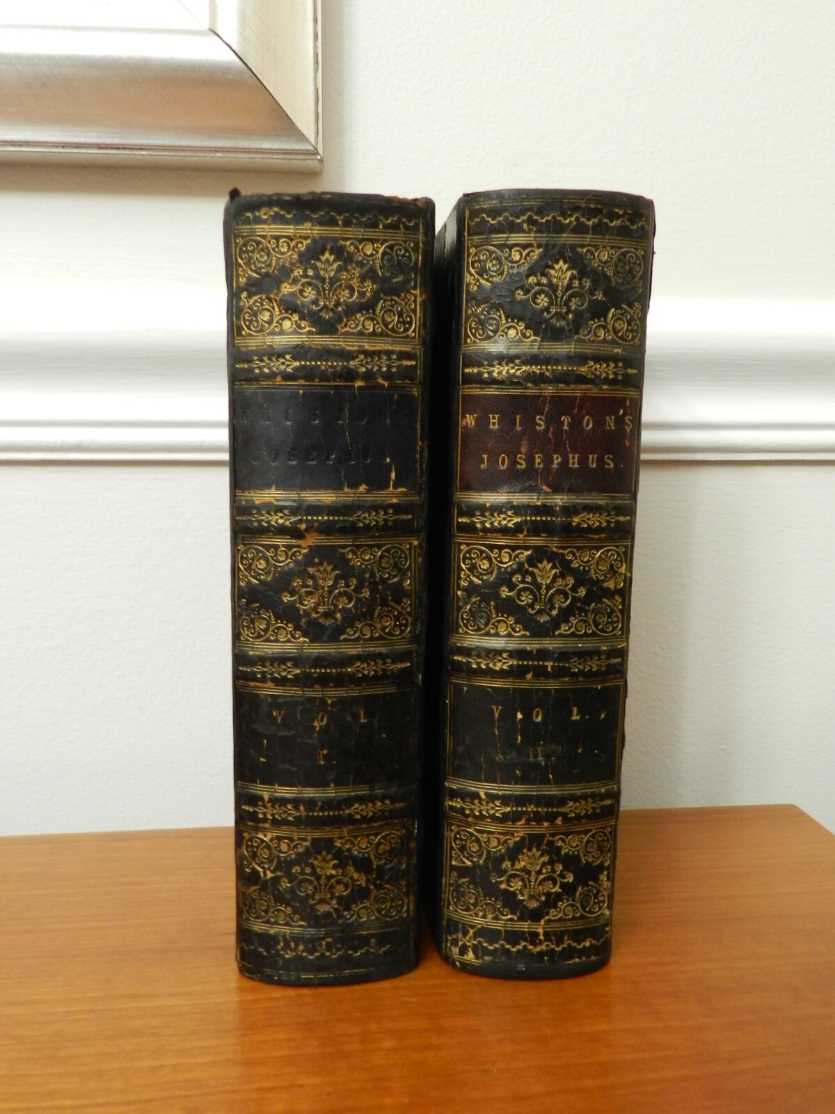 18–?, 4 Vol (2 Books) The Whole Genuine Works of Flavius Josephus.., 4 MAPS, EX