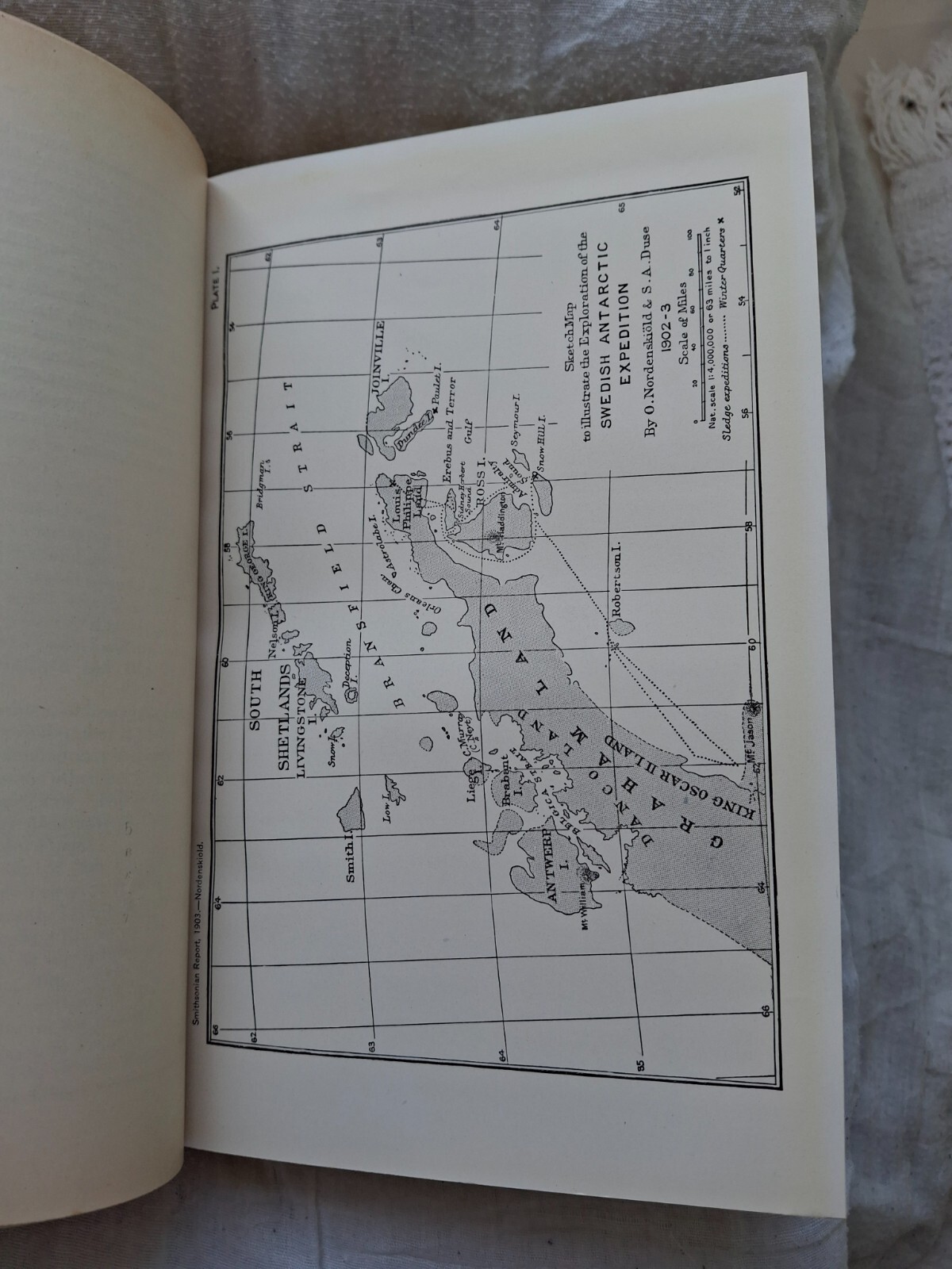 Smithsonian Institution Report 1903 Arctic & Antarctic Exploration Maps Peary