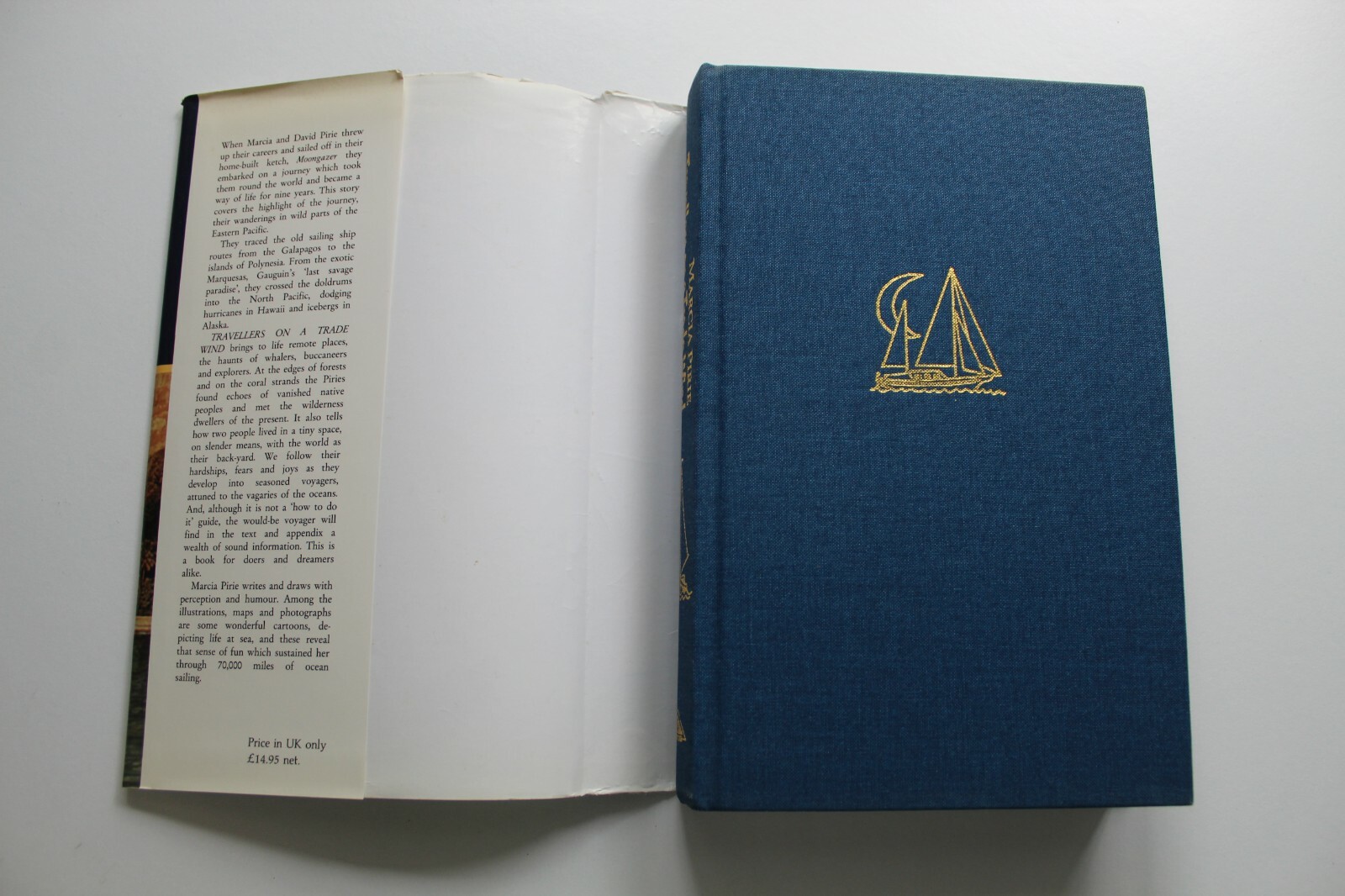 Signed First Edition Travellers on a Trade Wind Marcia Pirie 1992 Sailing Advent