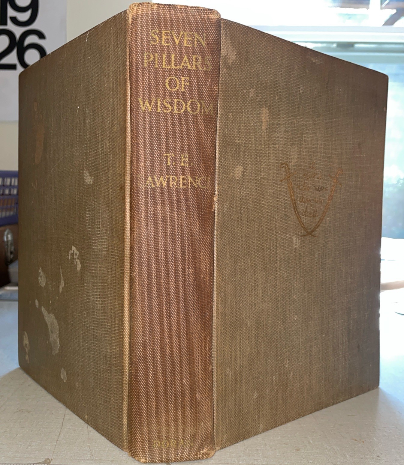 1935 Seven Pillars Of Wisdom A Triumph – T E Lawrence – First Edition – HB No DJ