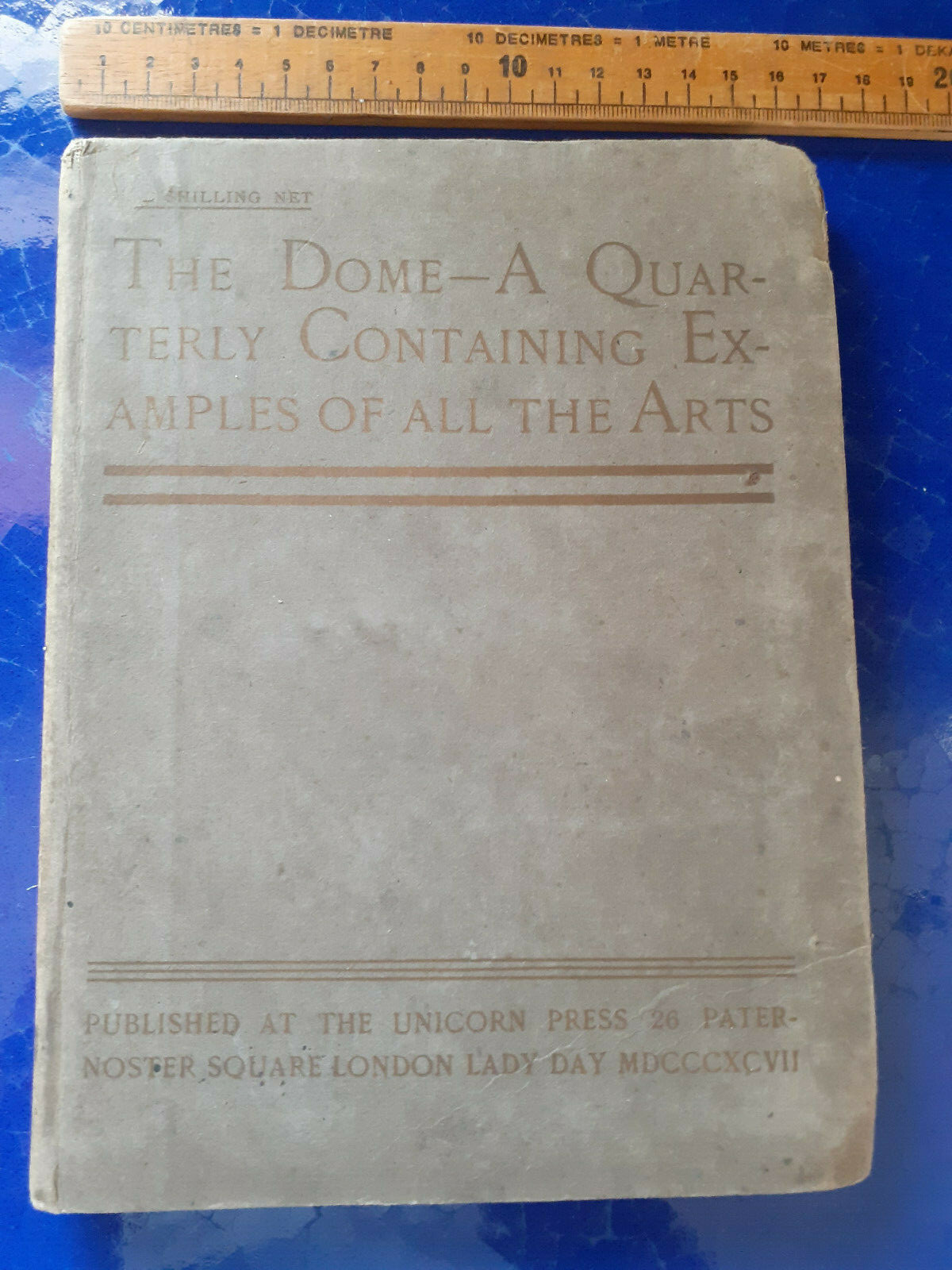 Antique 1897 1st Edition First The Dome A Quarterly Content Arts Unicorn Press