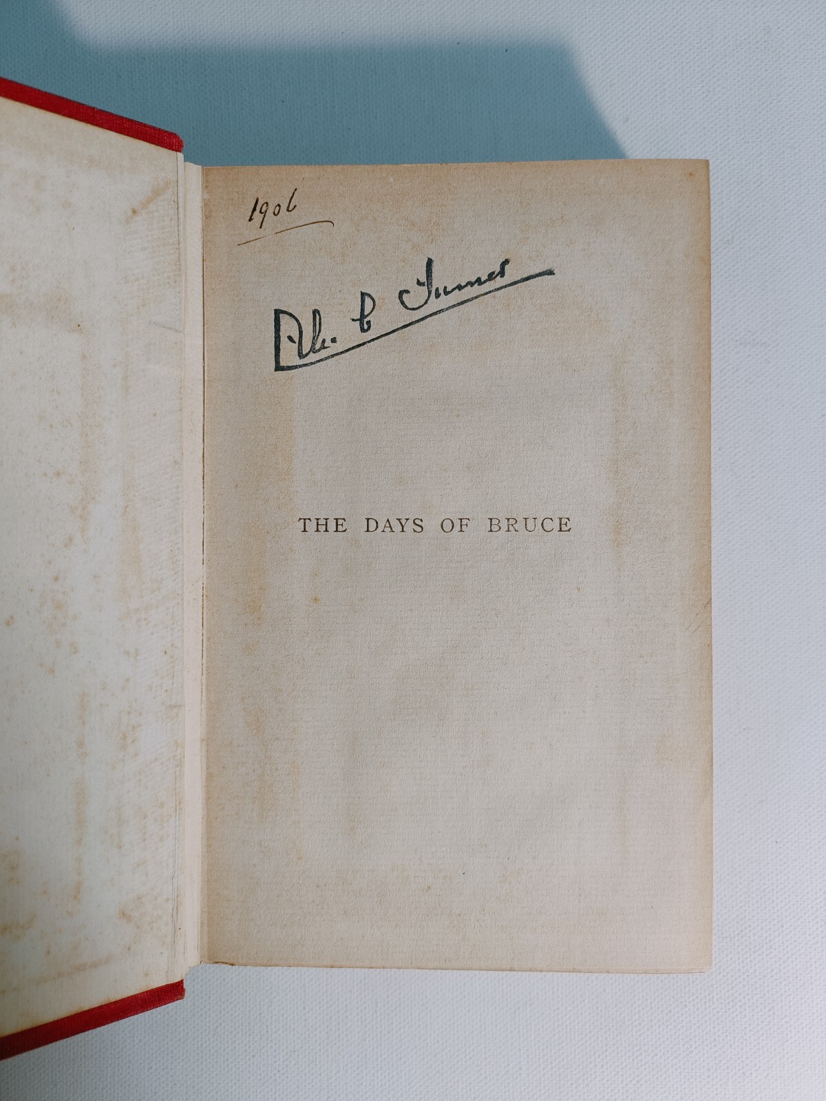 The Days of Bruce by Grace Aguilar vintage hardback James Nisbet & Co