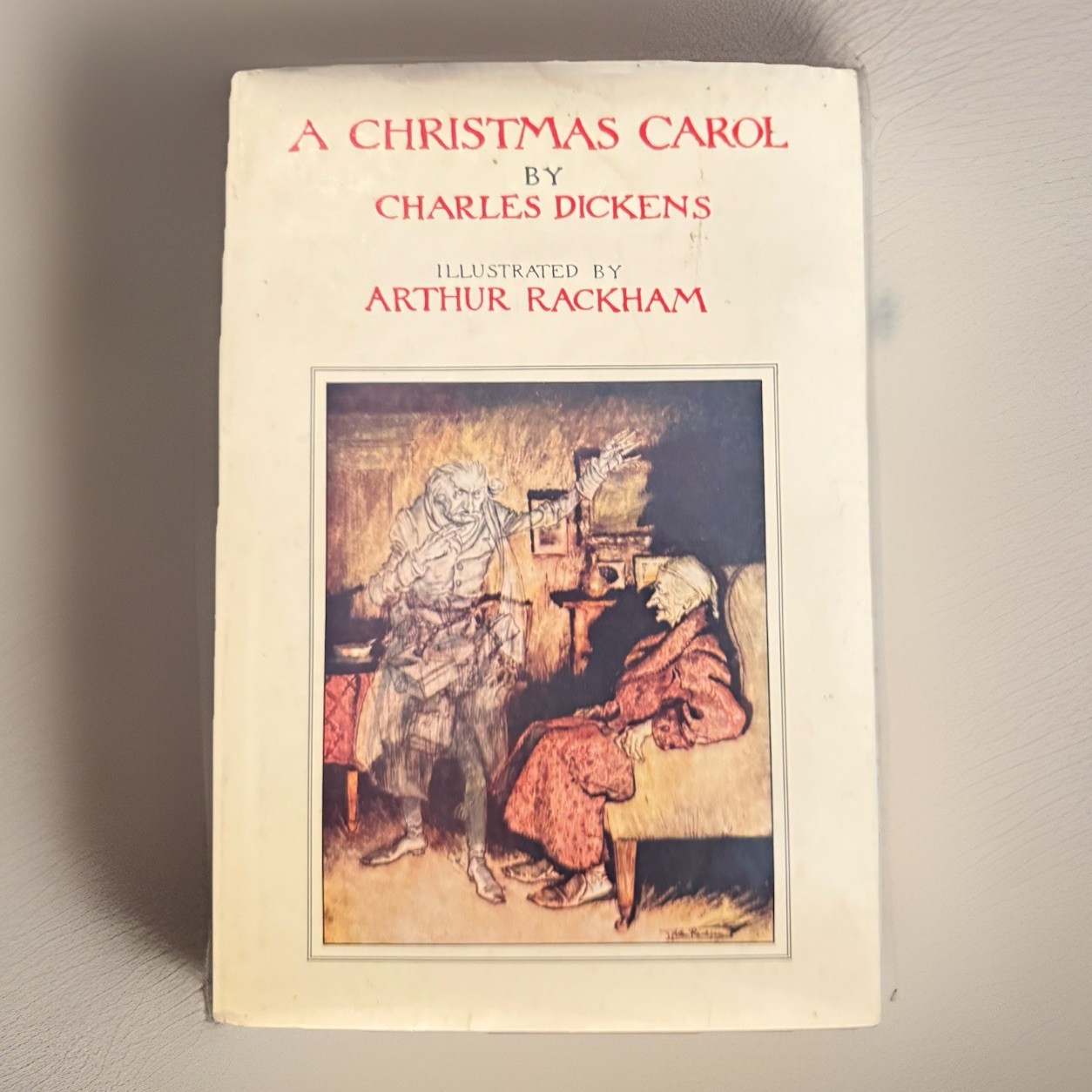 A Christmas Carol by Charles Dickens illustrated by Arthur Rackham, HC, DJ 1977