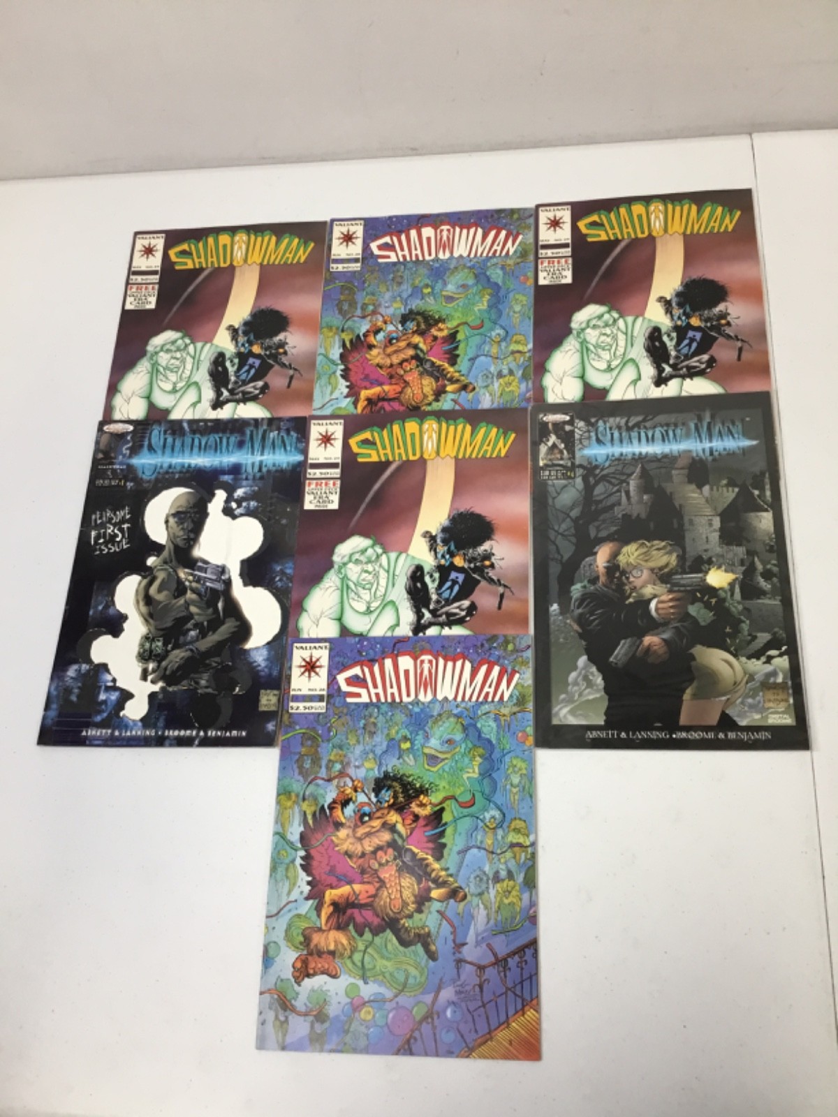 Lot of 7 Shadowman Comic Books. PB