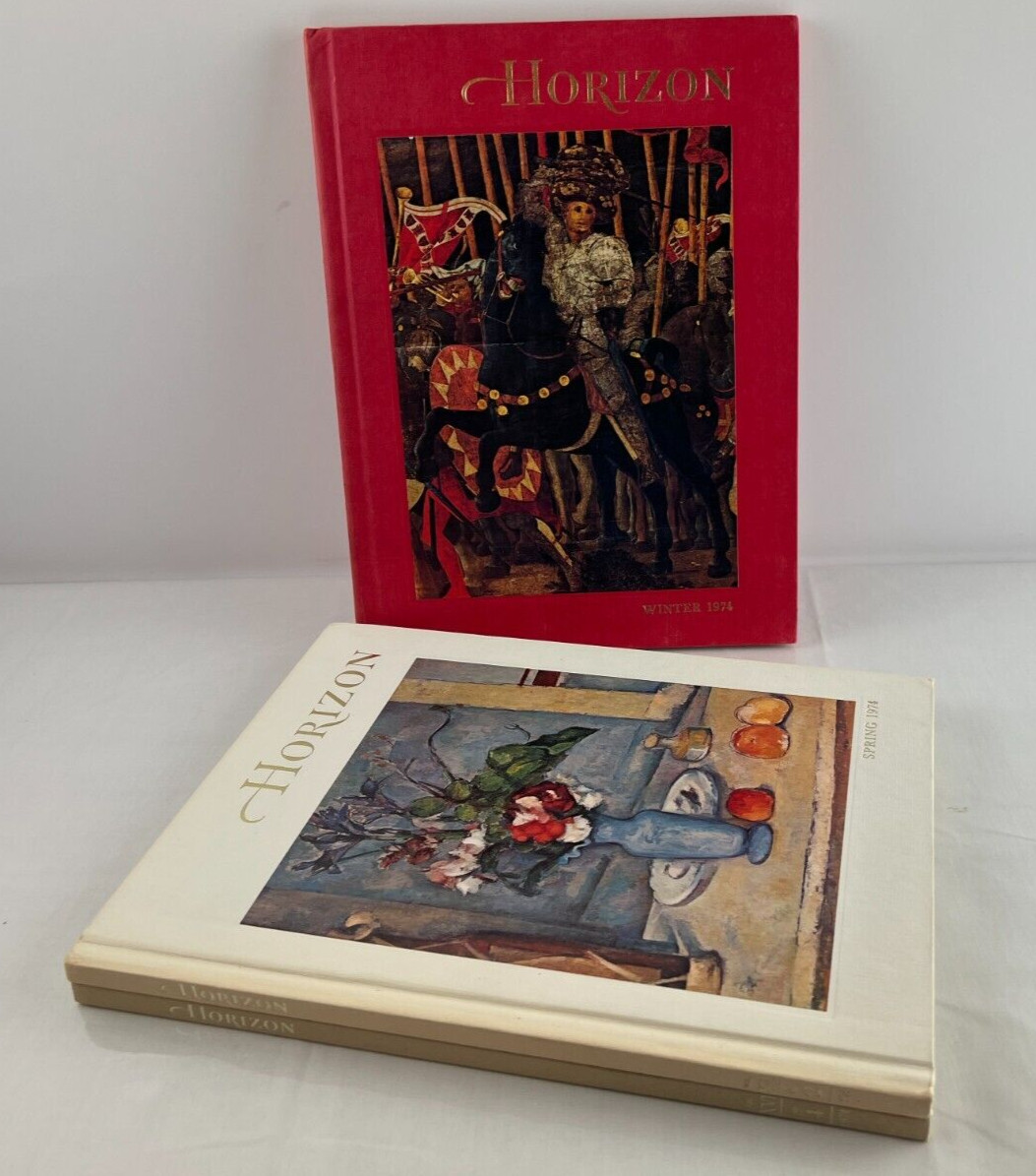 Lot Of 3 Hardcover Books, Horizon A Magazine of the Arts 1974 #1, 2, 4