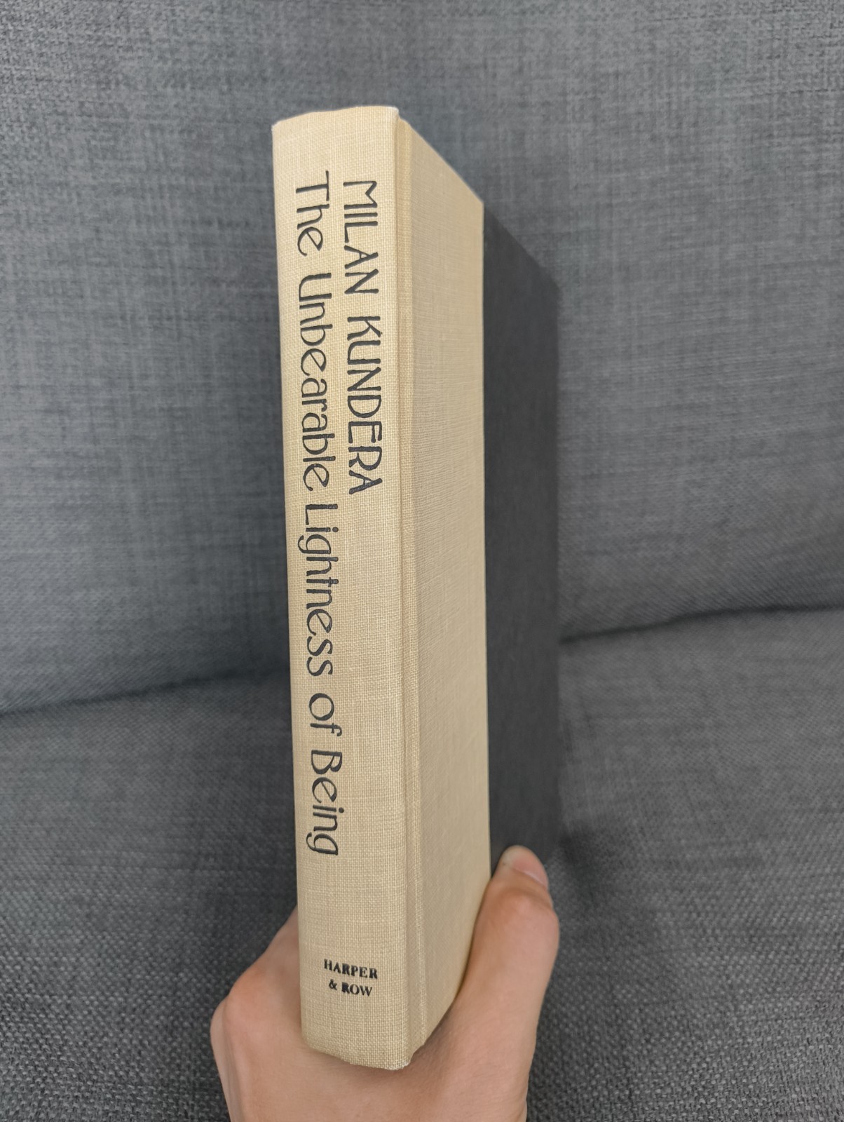 The Unbearable Lightness of Being Milan Kundera HC, 1984 1st Ed, 1st print No DJ
