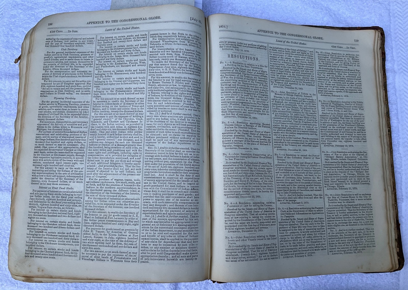 Antique Vintage 1870 Law Book w 1870-1880s Subscription Stories Pasted -Altered