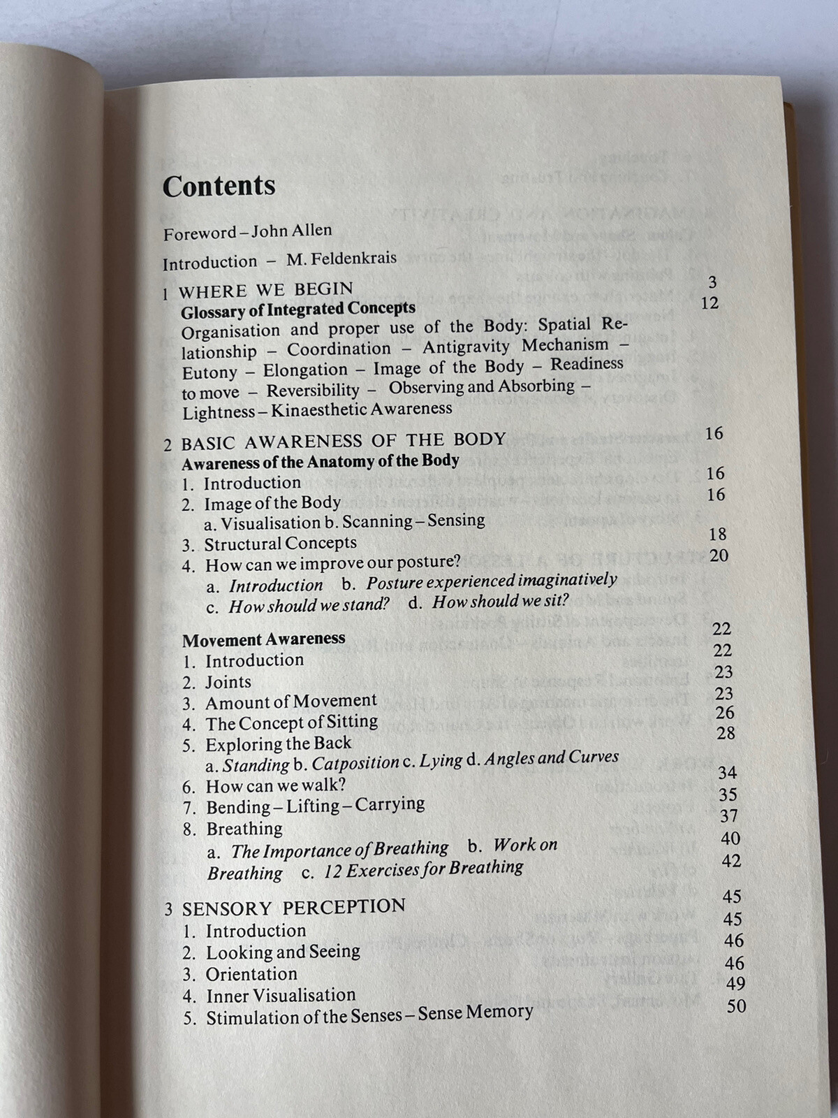 1975 Movement, Awareness and Creativity by Bartal & Ne’eman HC DJ Mind/Body Work