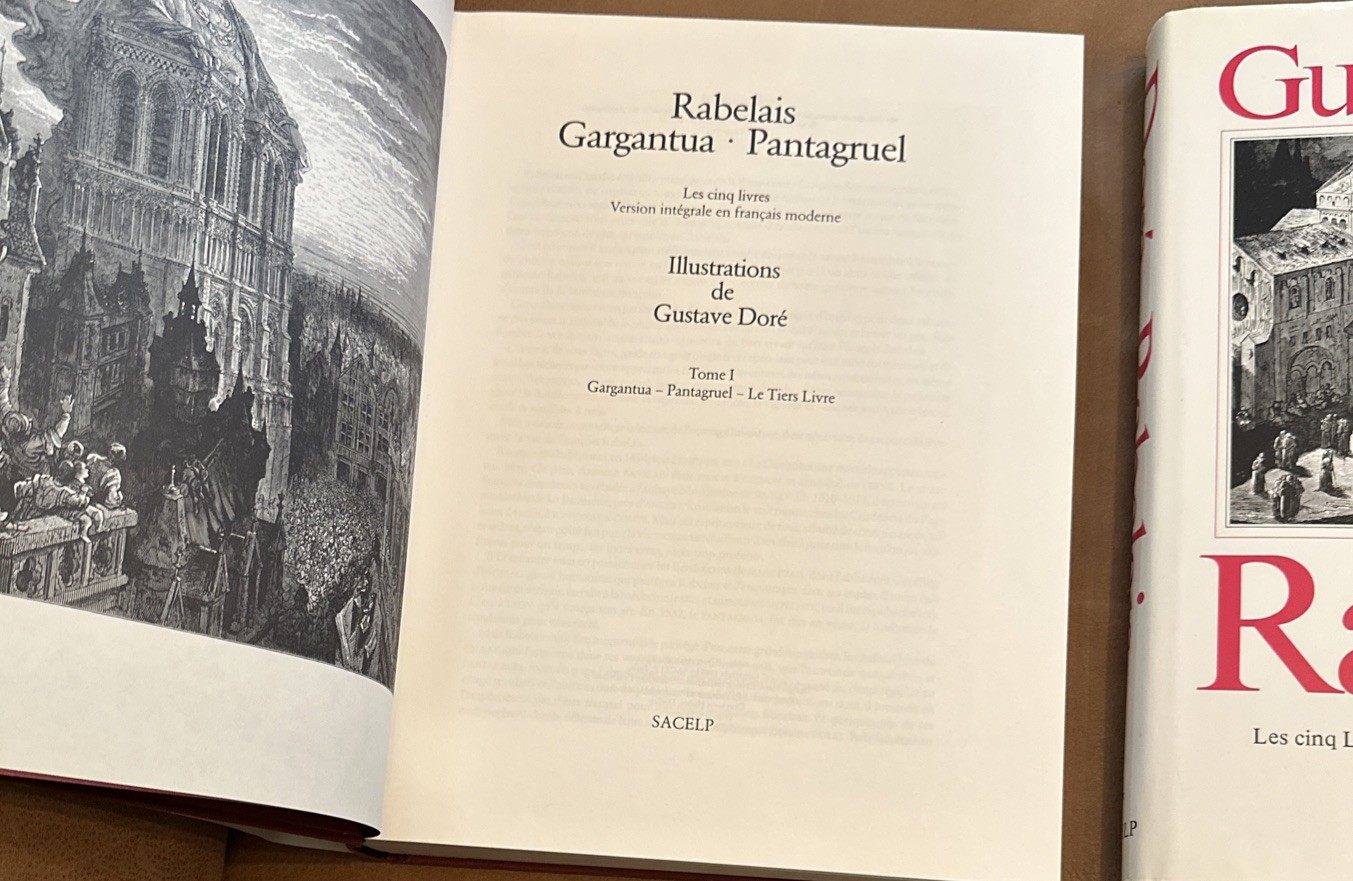 Gustave Dore – Rabelais Volume 1 And 2 1988 Hardcover SACELP