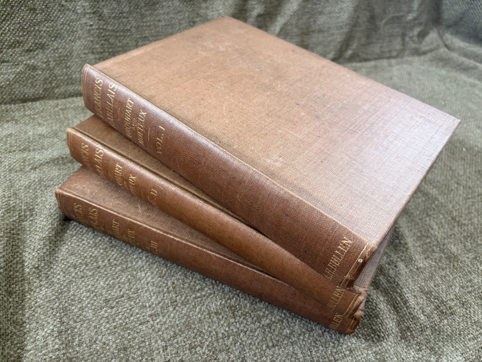 ? 1904 Rabelais 3 Vol Set – Urquhart & Motteux – Illustrated – A.H. Bullen