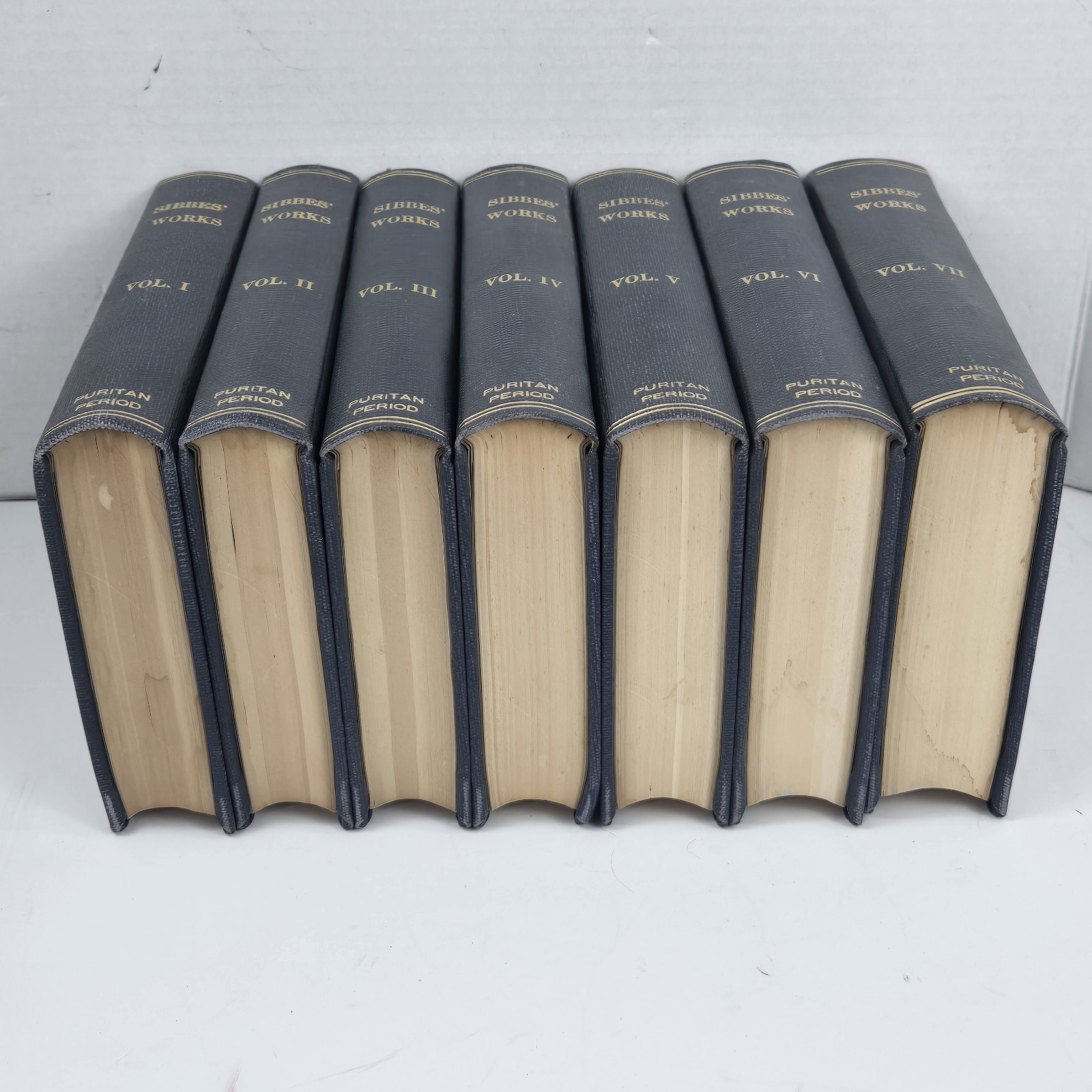 RARE Antique 1862 Set of The Complete Works of Richard Sibbes 7 Volumes HC