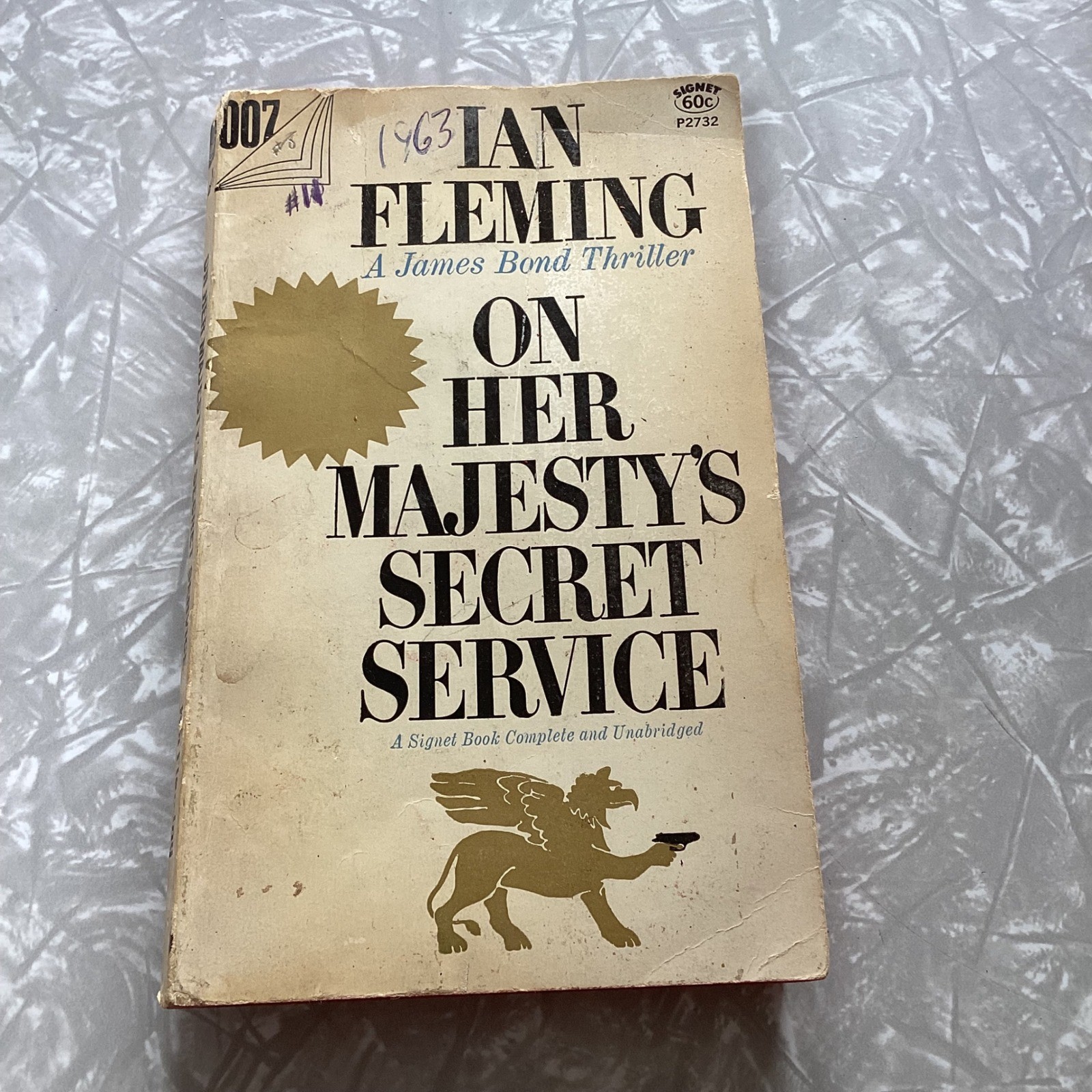 Ian Fleming On Her Majesty’s Secret Service James Bond Paperback 1963 P2732