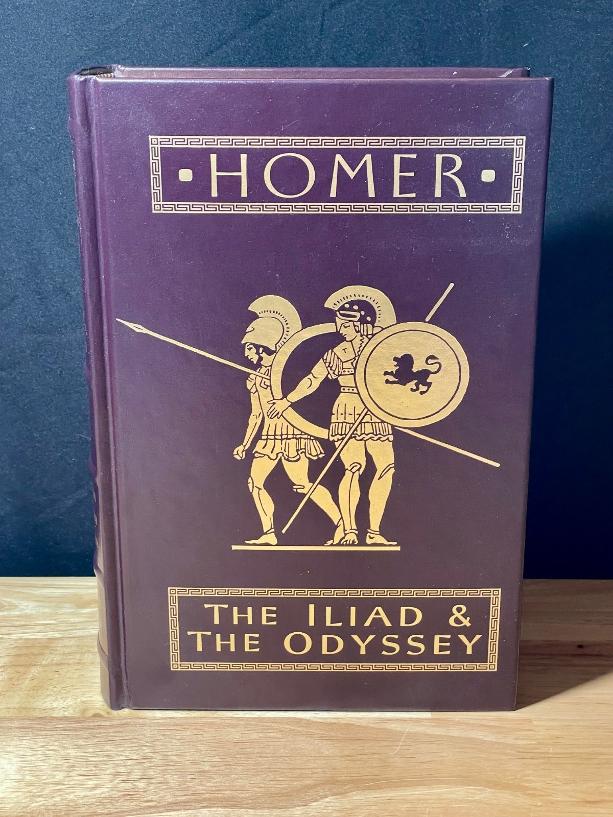 Homer The Iliad & The Odyssey Purple Leather Bound Barnes & Noble 1999 Hardcover