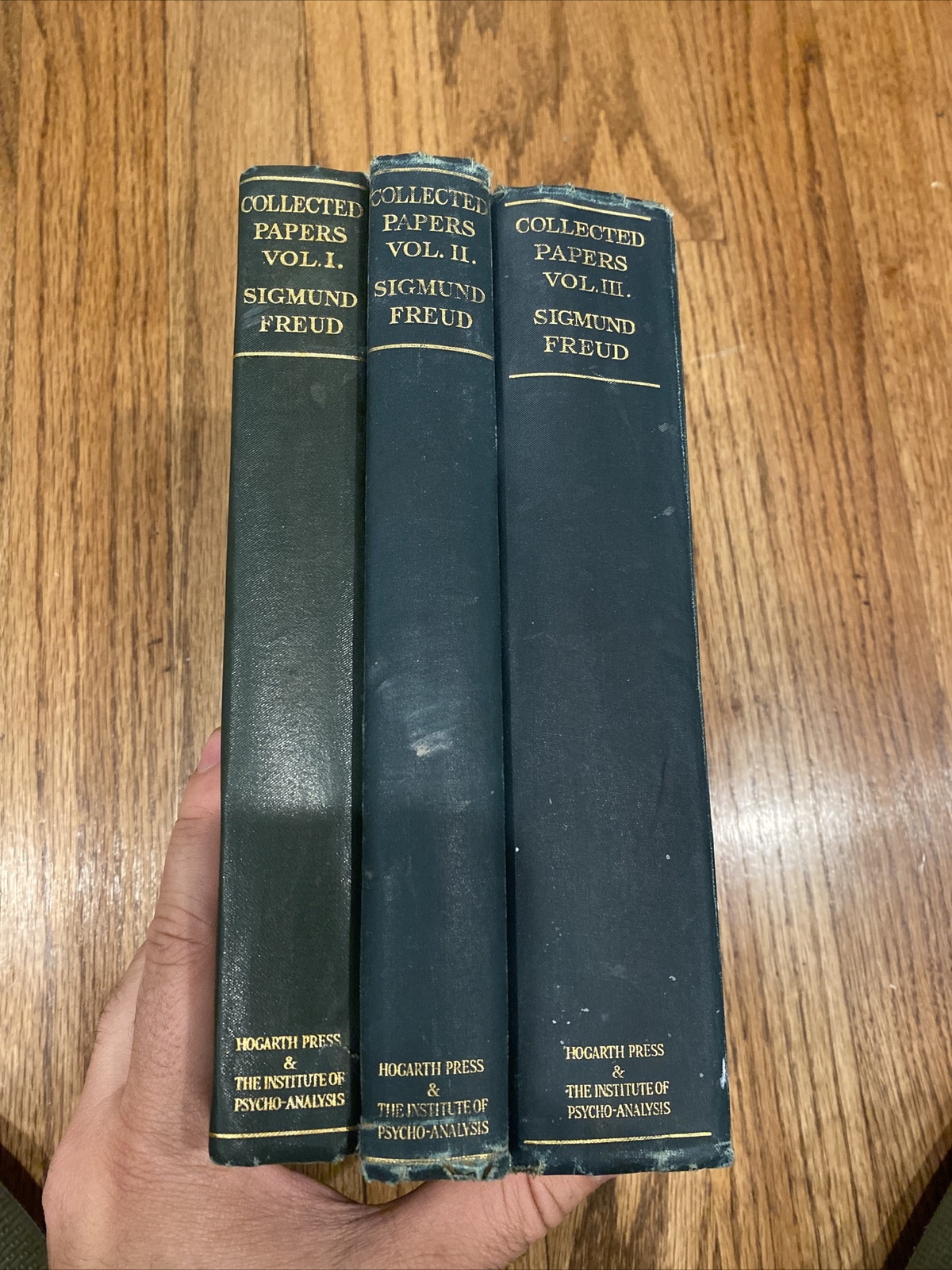 Sigmund Freud, M.D., LL.D. COLLECTED PAPERS Volumes 1-3 1940s Hogarth Press, UK