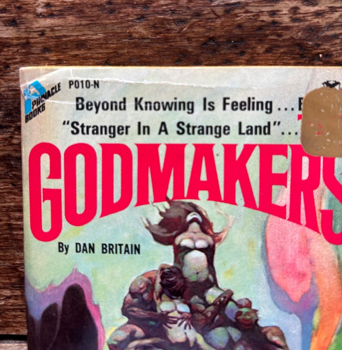 GODMAKERS Dan Britain/Pinnacle PB 1970/Psychic Pulp!/Killer Frazetta Cover/ESP