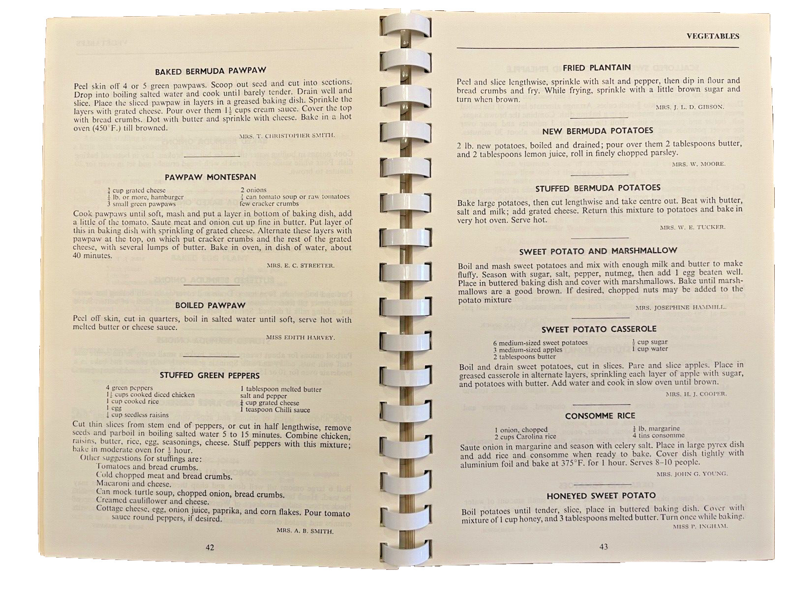 Cookbook Bermuda’s Best 700 Recipes 13th Edition Warwick Parish Book 1986 Vtg