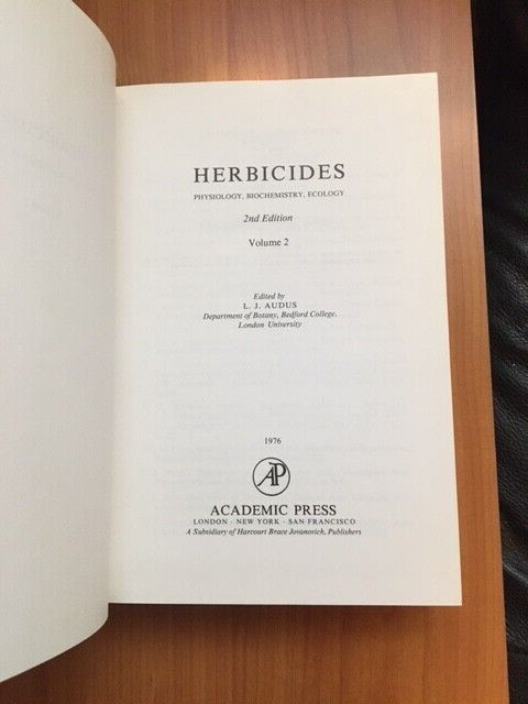 RARE *HERBICIDES* 2 VOL SET, HC/DJ 2nd Edition 1976 FINE Physiol, Biochem, Ecol