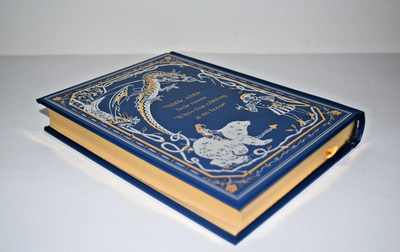 Blue Fairy Book by Andrew Lang Beauty Aladdin New Sealed Deluxe Leather Bound