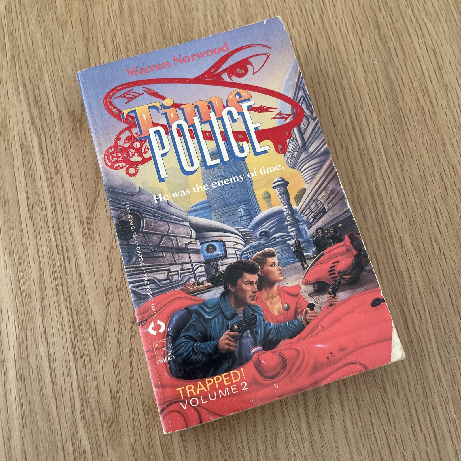 RETRO Book Read Paper Science Sci-fi Bar Cafe Novel Time Police Warren Norwood