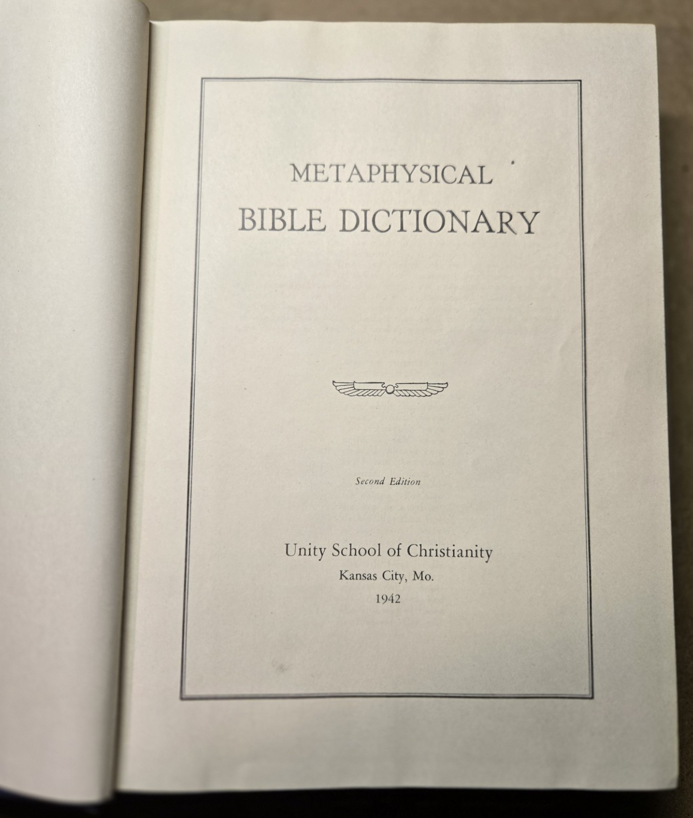 Metaphysical Bible Dictionary 2nd Edition 1942 Unity School Of Christianity