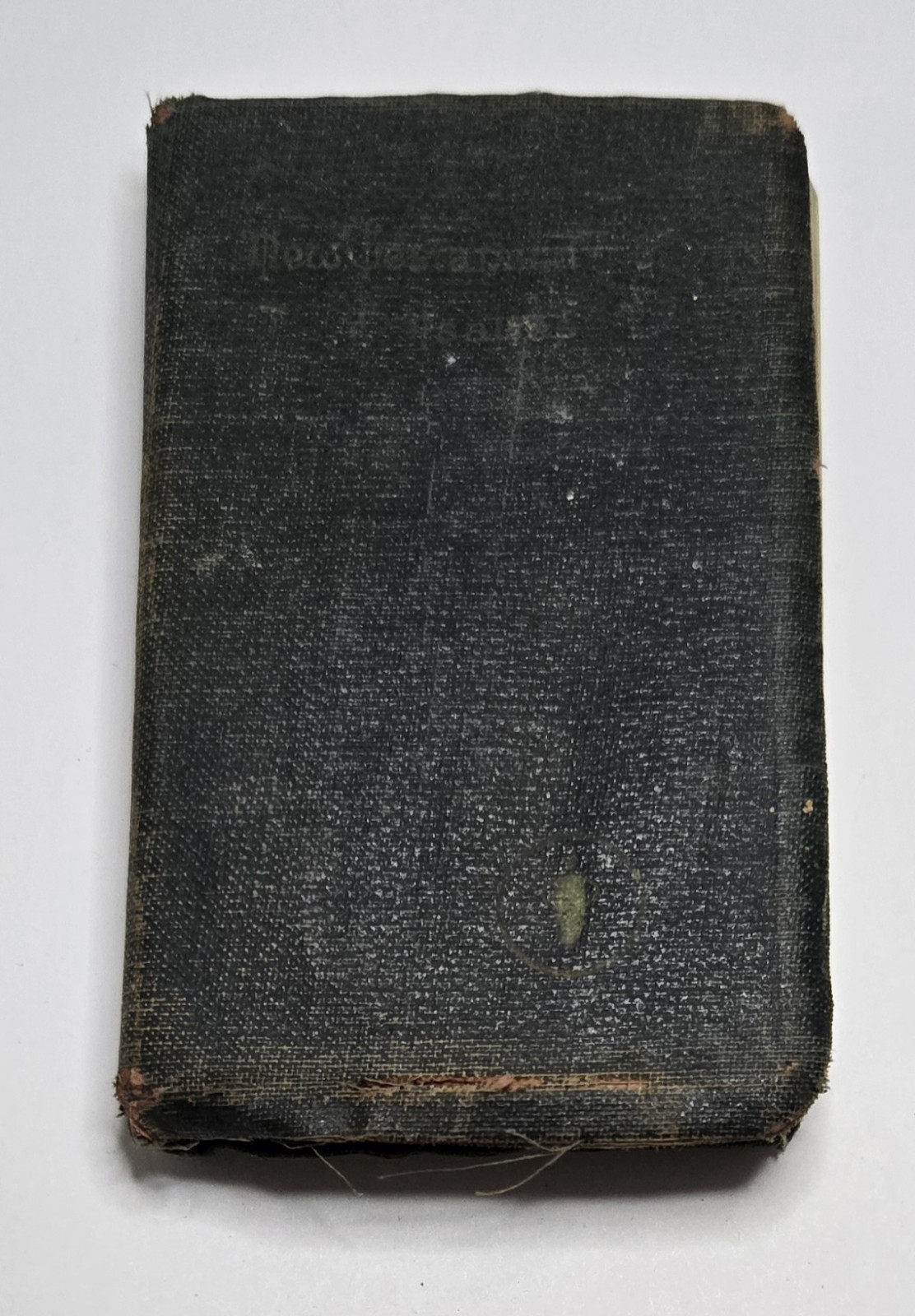 1942 NEW TESTAMENT & PSALMS Old Pocket BIBLE Gideons WWII US FLAG FDR Greeting
