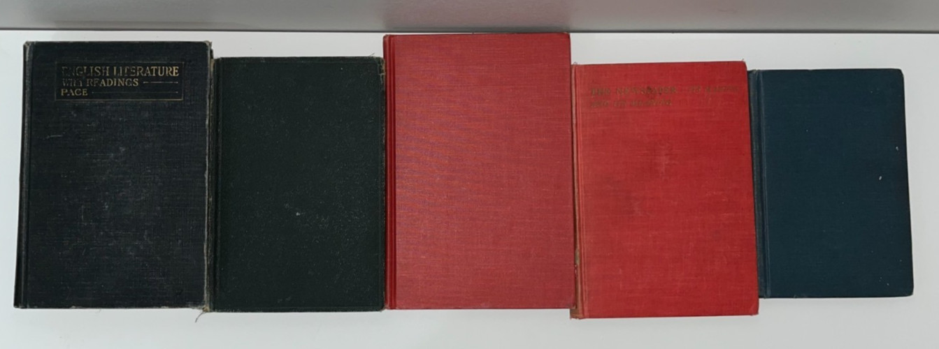 Early 1900s Antique Lot of 5 books nonfiction/academic History, Lit, Education