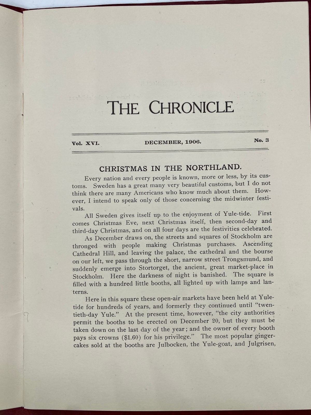 1906 Hartford CT Public High School The Chronicle Debating Club Newspaper