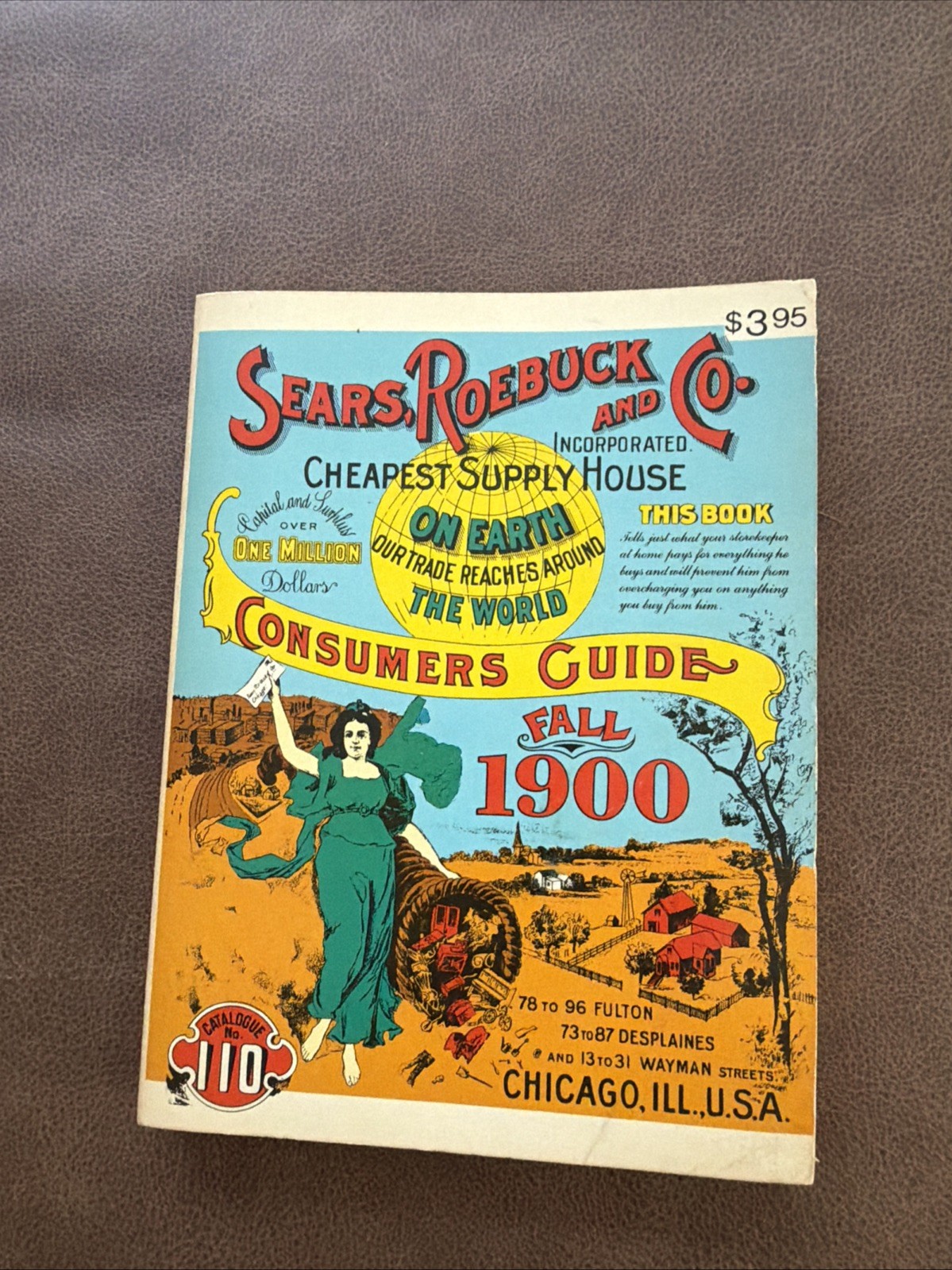 Fall 1900 Sears Roebuck and Co Consumers Guide PB Book Vintage 1970